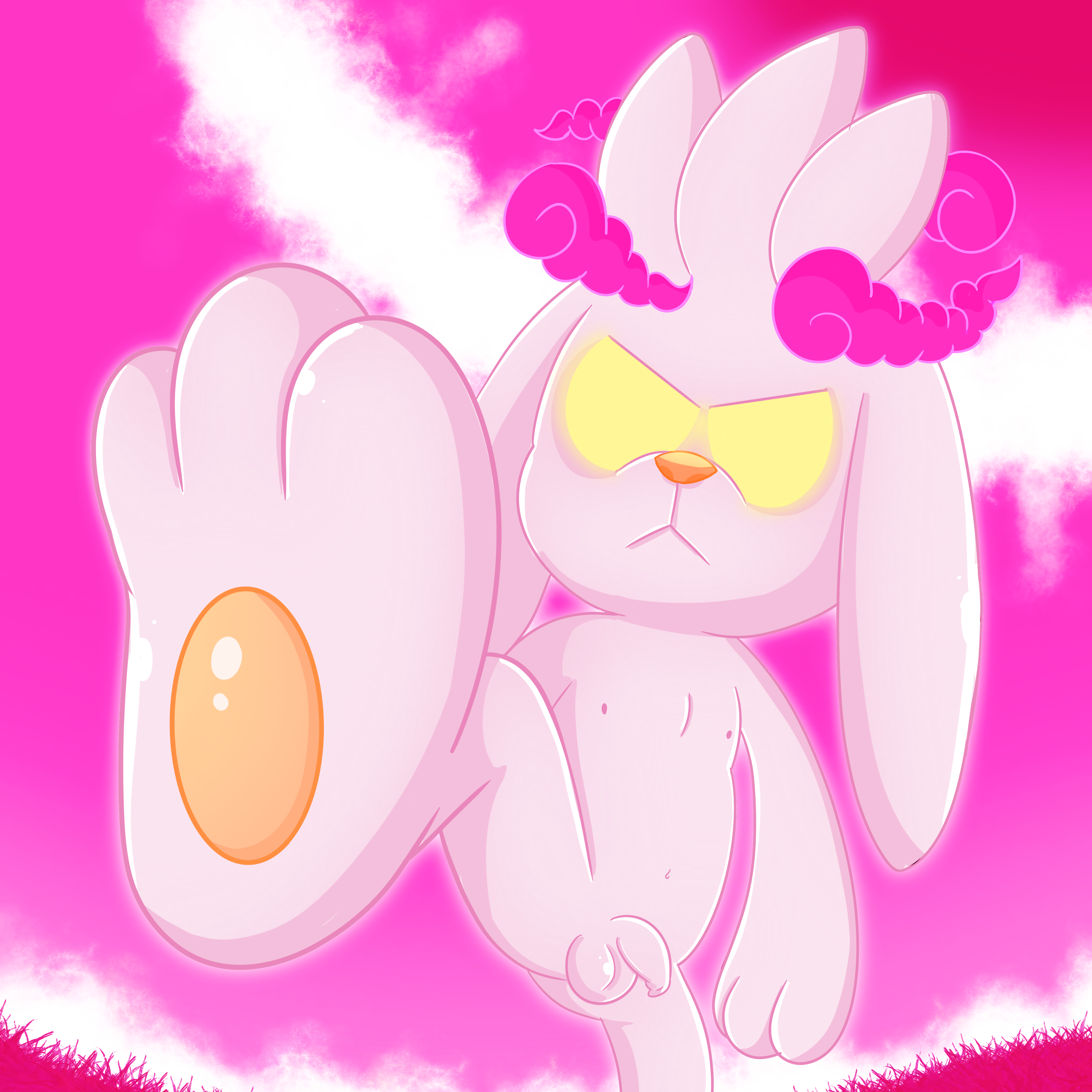 absurd_res anthro balls dynamax_pokemon feet flaccid foot_focus foreskin generation_8_pokemon genitals glowing glowing_eyes hi_res lagomorph leporid long_foreskin macro male navel nintendo nipples pawpads penis pokemon pokemon_(species) rabbit raboot shellessturtles small_penis solo uncircumcised unretracted_foreskin