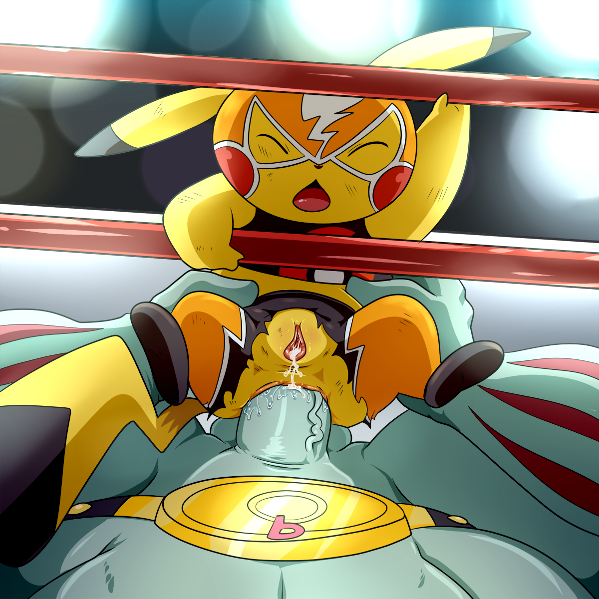 Rule34 - If it exists, there is porn of it / lonbluewolf, cosplay pikachu,  machoke, pikachu, pikachu libre / 1275851