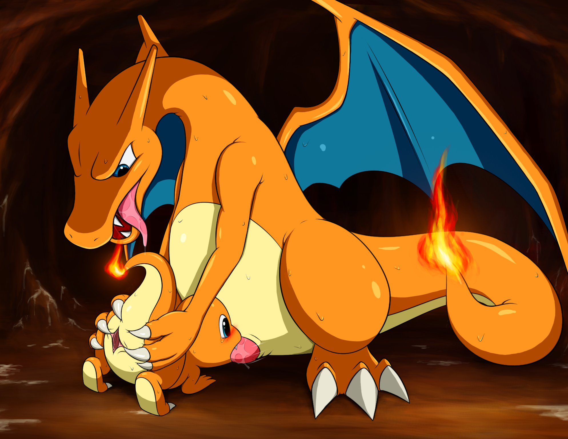 Charizard and bayleef sex.