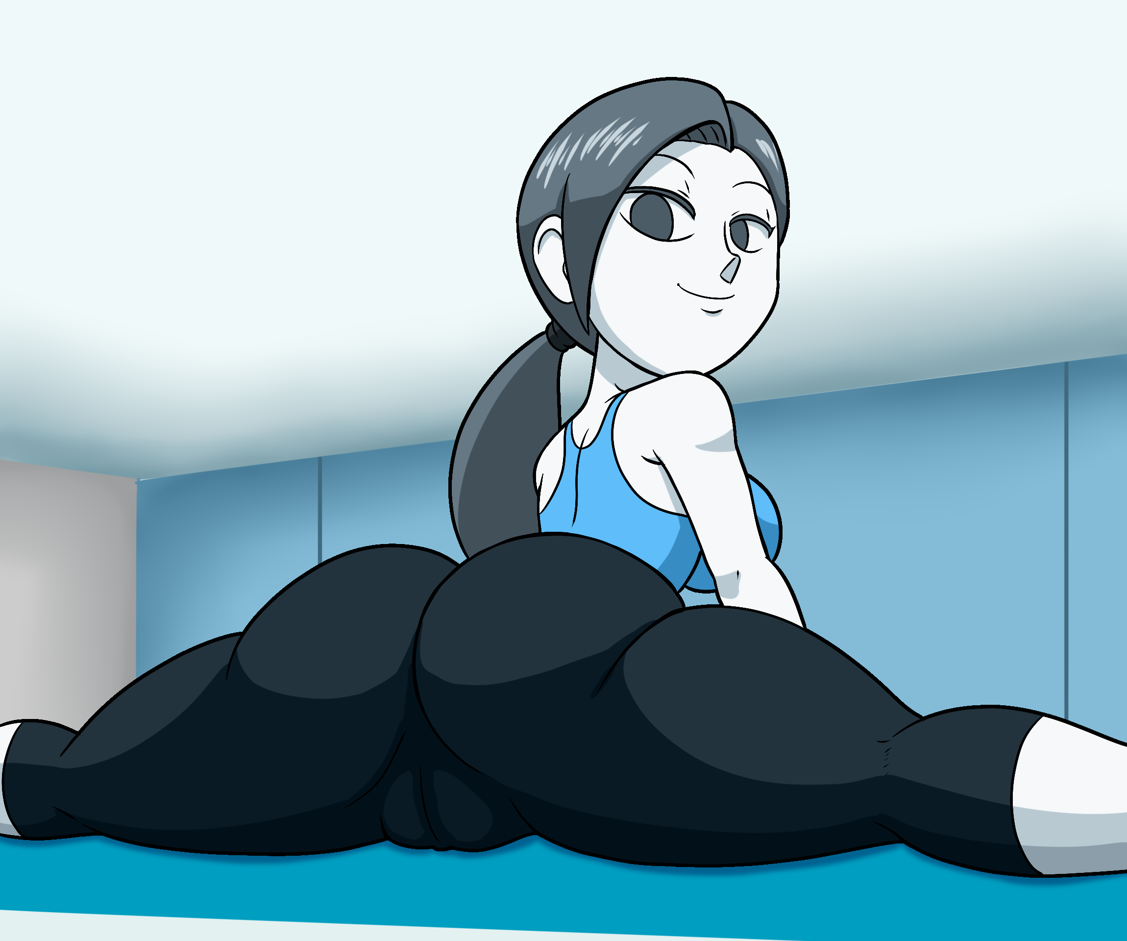tansau, wii fit trainer, wii fit, alternate version available, tagme, 1girl...