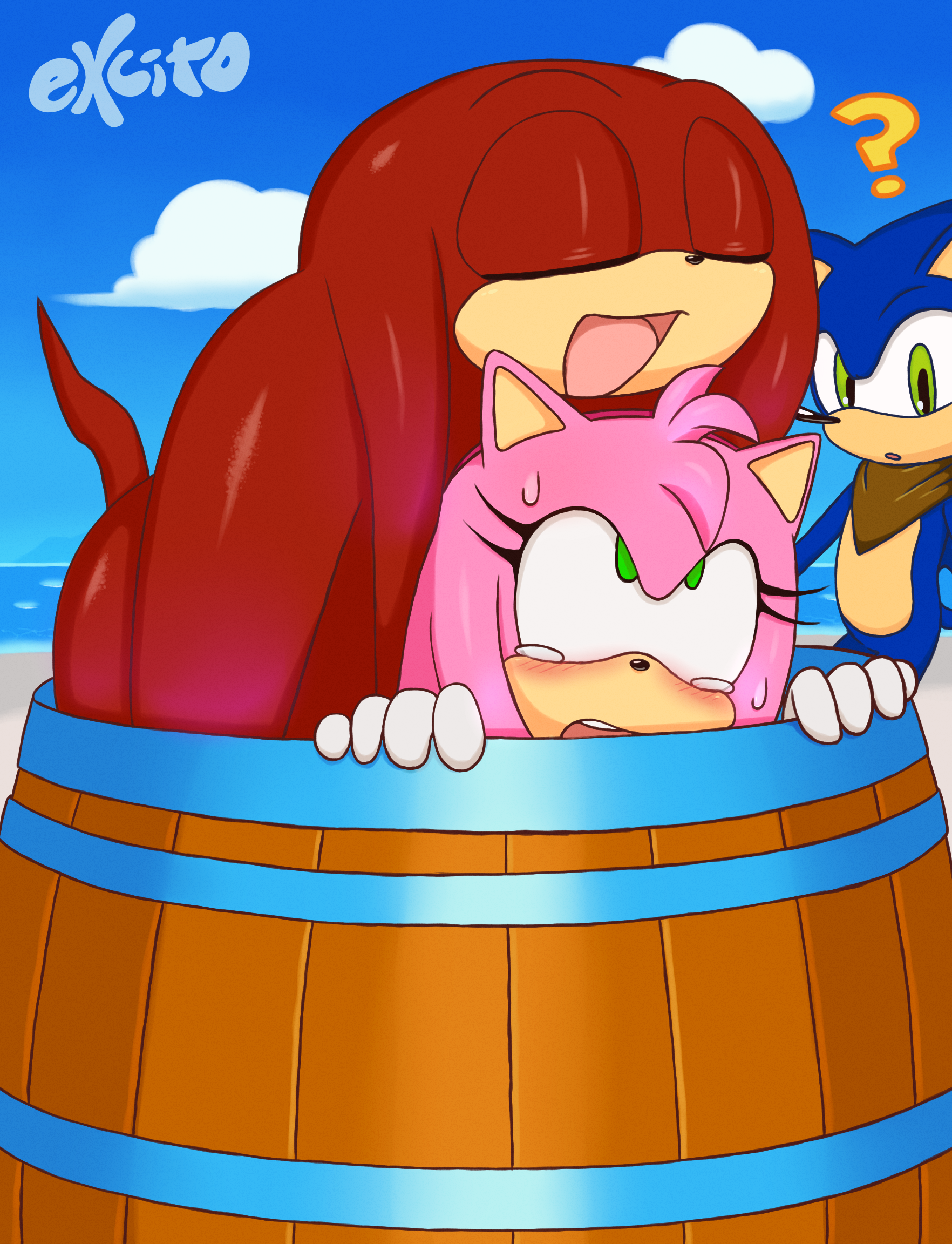 Rule34 - If it exists, there is porn of it / excito, amy rose, knuckles the  echidna, sonic the hedgehog / 2233837