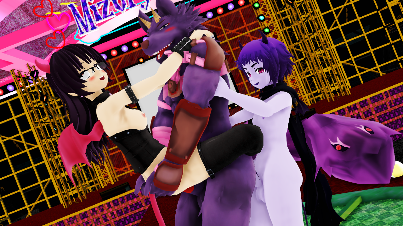 malicekira, bathym, tokyo afterschool summoners, 16:9, 2019, 3d (artwork), digital media (artwork), mmd, anal, anal sex, anthro, anthro penetrated, anthro penetrating, balls, bisexual, blush, breasts, canid, canine, canis, demon, erection, female, female penetrated, fur, group, group sex, horn, humanoid penis, male, male/male, male penetrated, male penetrating, mammal, muscular, muscular male, nipples, nude, open mouth, penetration, penis, purple fur, sex, size difference, small dom big sub, smile, stand and carry position, standing, standing sex, straight, threesome, tongue, train position, vaginal penetration, video games, wolf, 