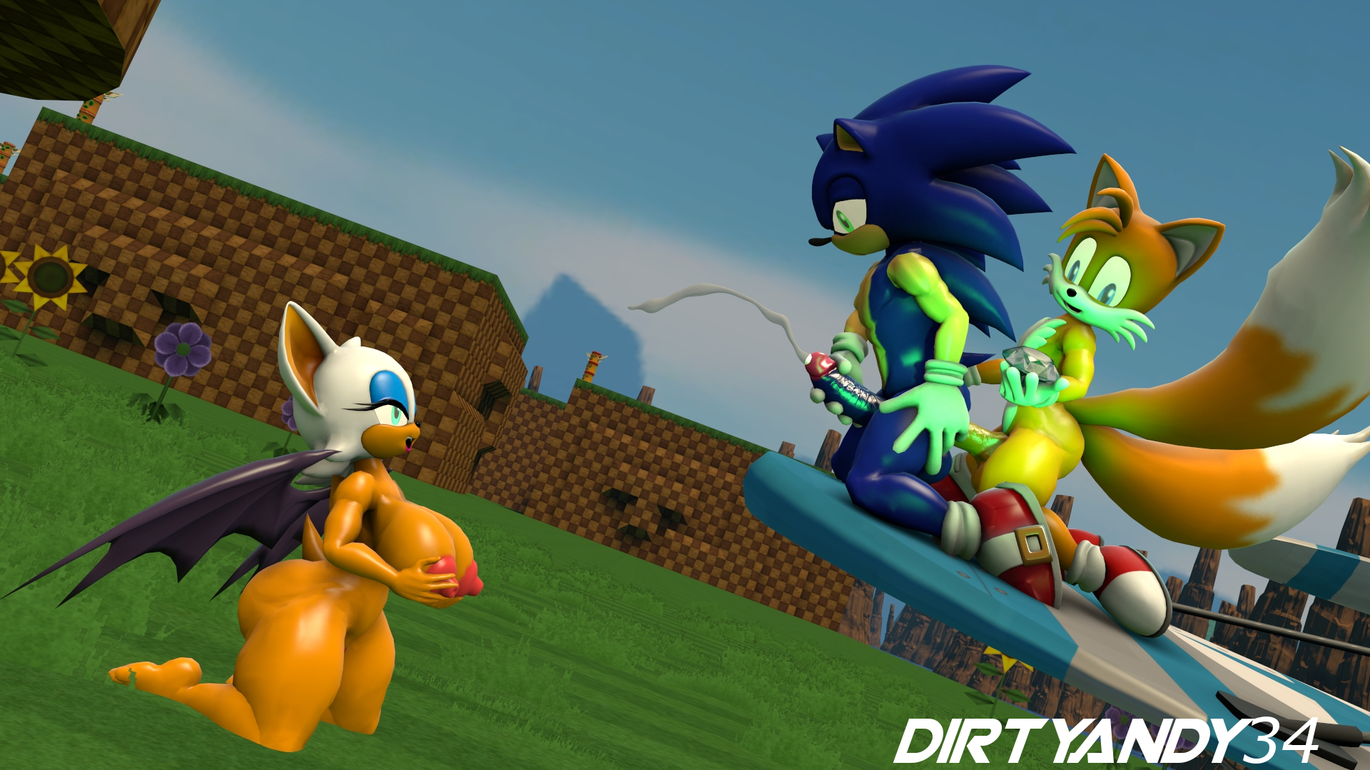 Rule34 - If it exists, there is porn of it  rouge the bat, sonic the  hedgehog, tails  7070149