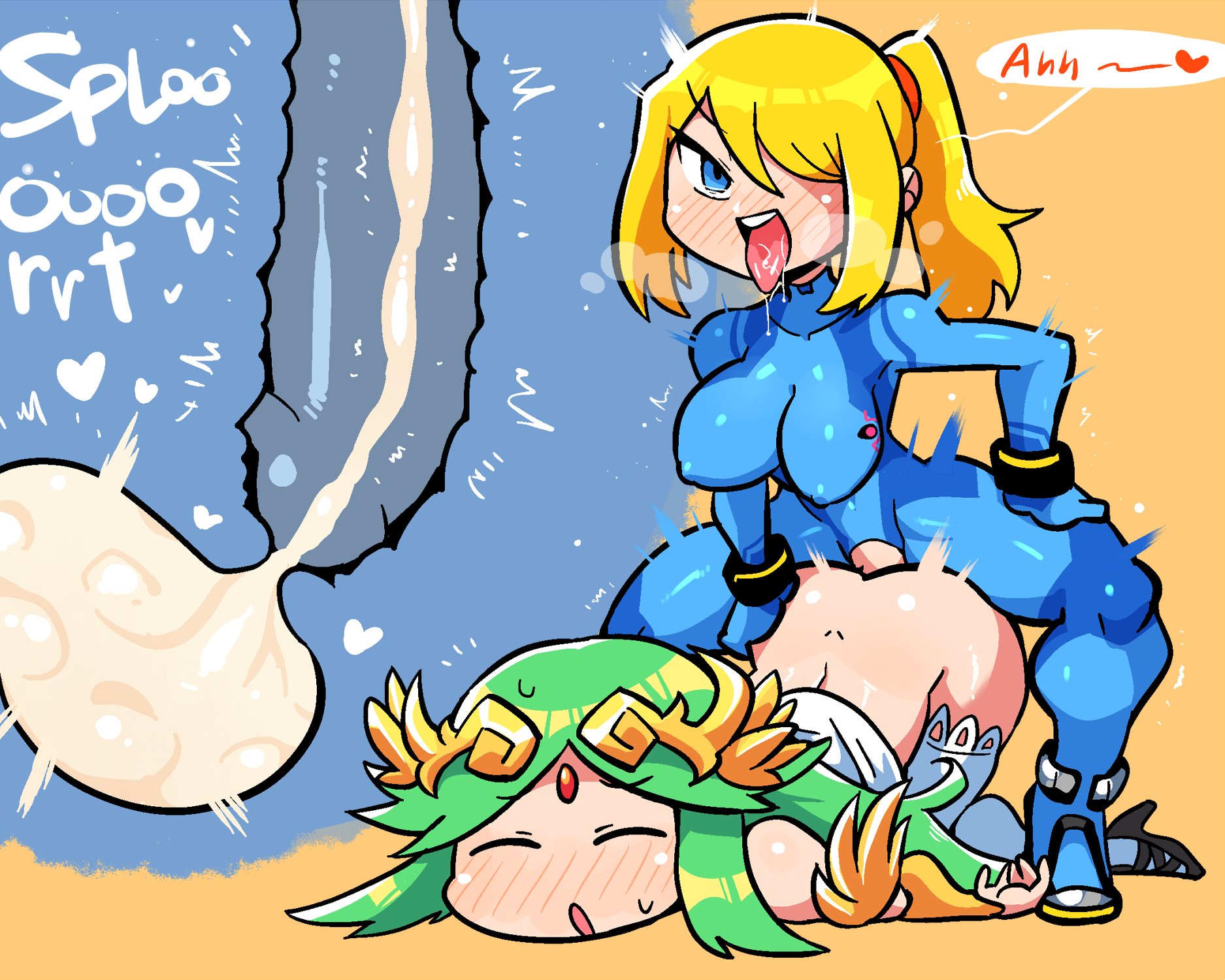 Rule34 - If it exists, there is porn of it / crap-man, palutena, samus  aran, zero suit samus / 4526845