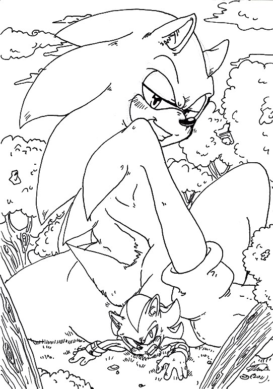 soina, shadow the hedgehog, sonic the hedgehog, sonic (series), ass, furry, giant, hedgehog, huge ass, macro, male only, mammal, tiny, 