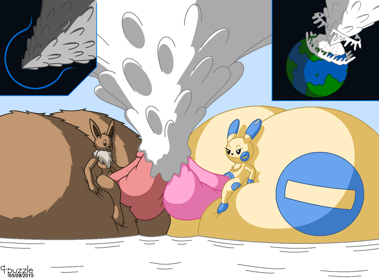 Rule34 - If it exists, there is porn of it / 9-puzzle, eevee, minty (9- puzzle), minun, veike / 1477357