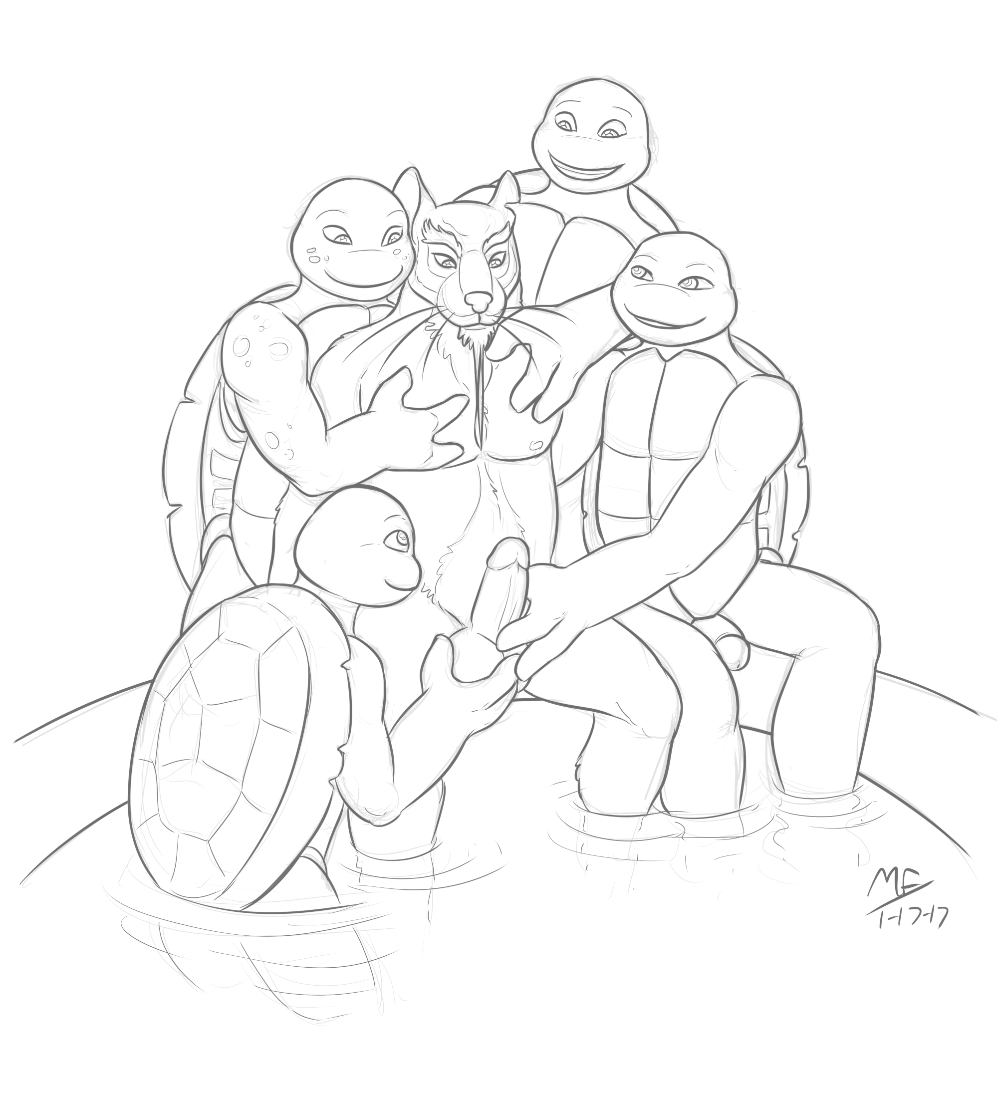 moodyferret, donatello, leonardo, michelangelo, raphael, splinter, <b>teenage</b> <b>mutant</b>...