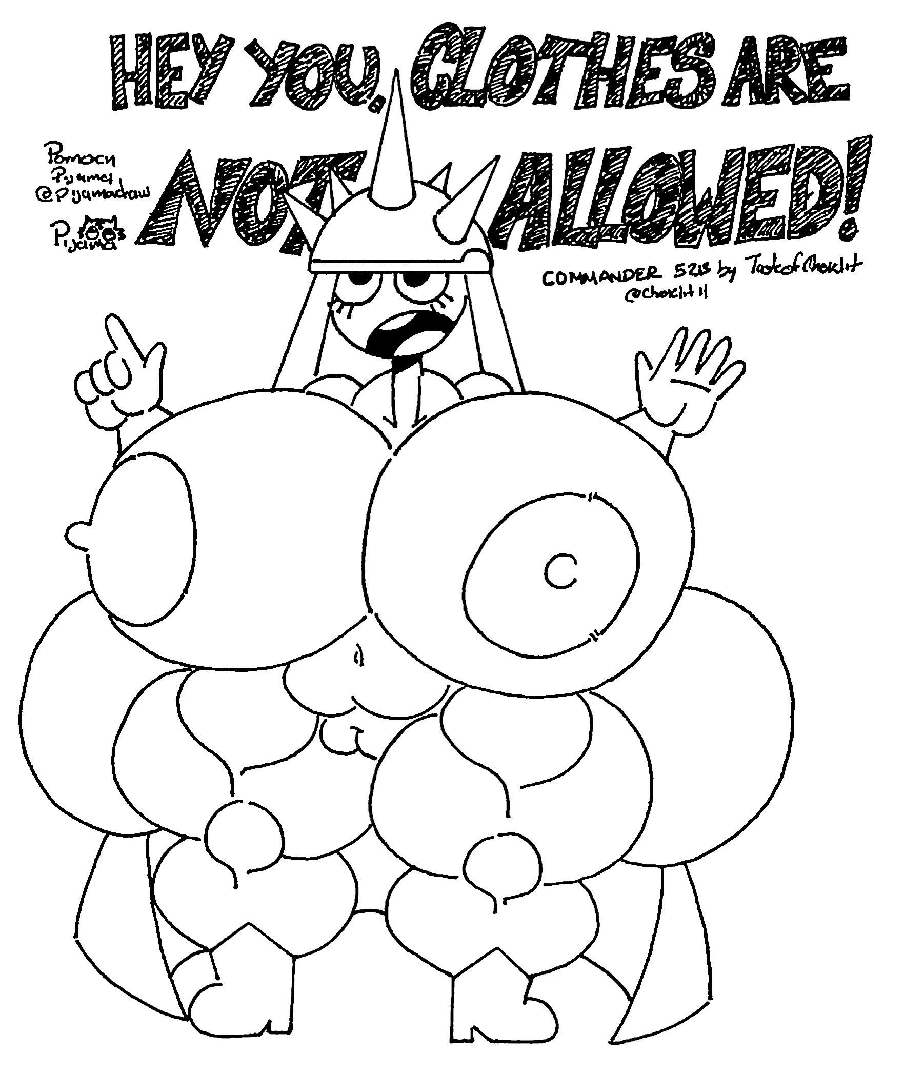 Black and white drawn porn