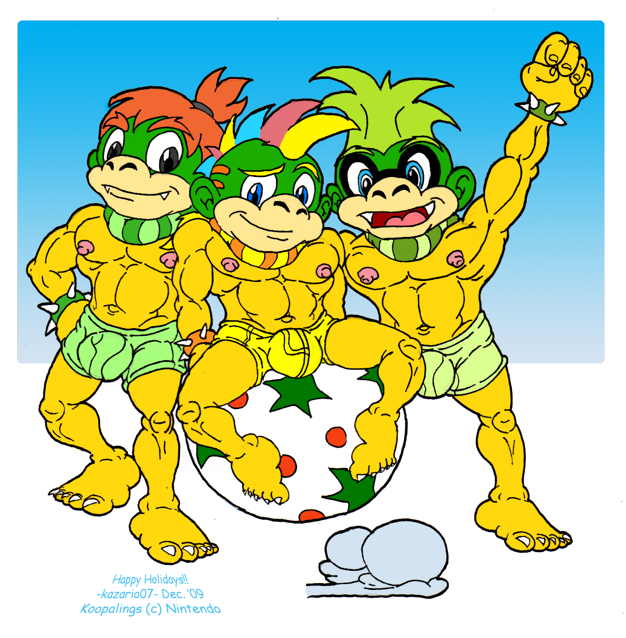 Rule34 - If it exists, there is porn of it / bowser jr., iggy koopa,  koopalings, lemmy koopa / 2654353