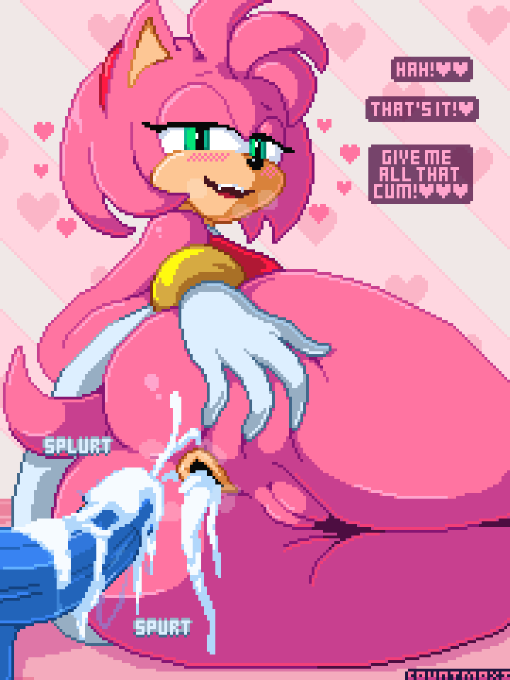 2024 after_anal after_sex amy_rose anthro anus ass balls bodily_fluids bottomless clothed clothing countmoxi cum cum_in_ass cum_inside dialogue dress duo english_text eulipotyphlan female gaping gaping_anus genital_fluids genitals gesture gloves green_eyes hair hand_gesture handwear heart_symbol hedgehog looking_at_viewer looking_back looking_back_at_viewer male mammal multicolored_body open_mouth open_smile penis pink_body pink_hair pussy sega simple_background smile smiling_at_viewer sonic_(series) sonic_the_hedgehog sonic_the_hedgehog_(series) tan_body text two-tone_body v_sign