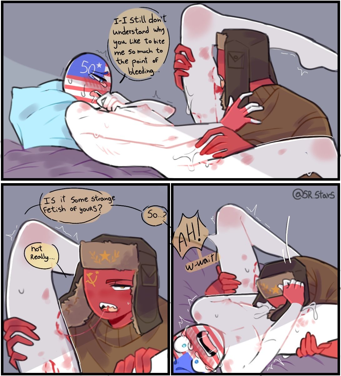 Countryhumans gay porn comic