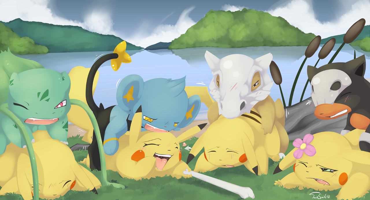 Rule34 - If it exists, there is porn of it / tom smith, bulbasaur, cubone,  houndoom, pikachu, shinx / 2914884