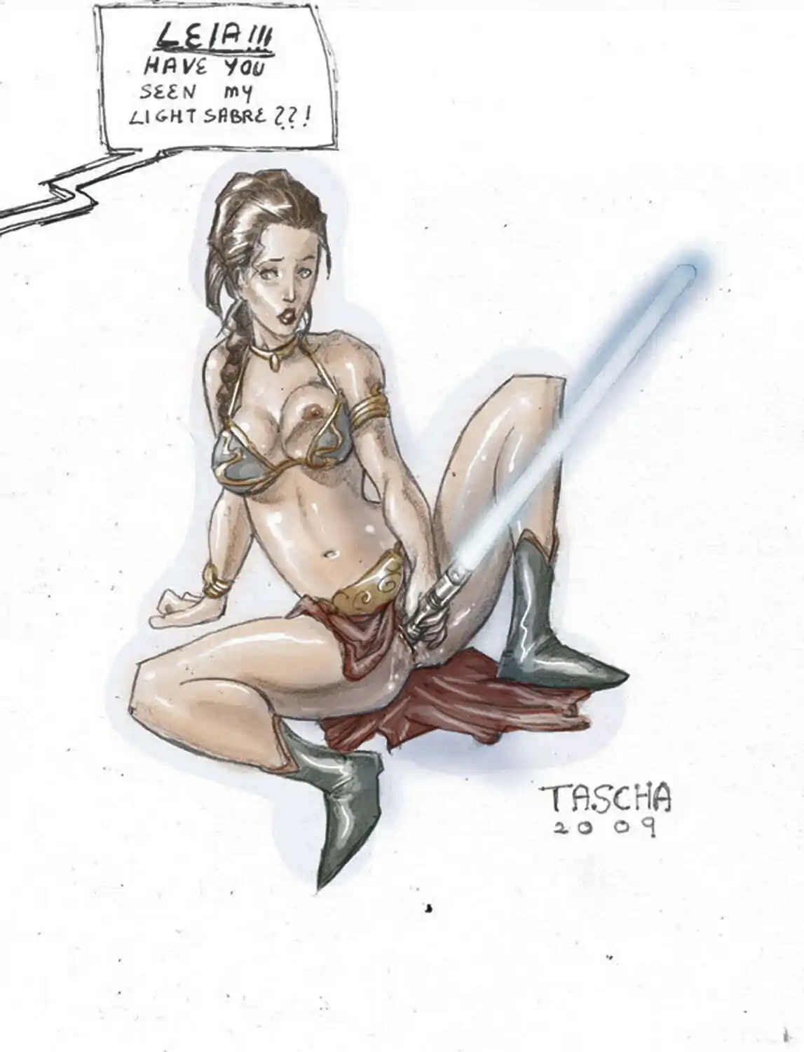 Slave leia wardrobe malfunction