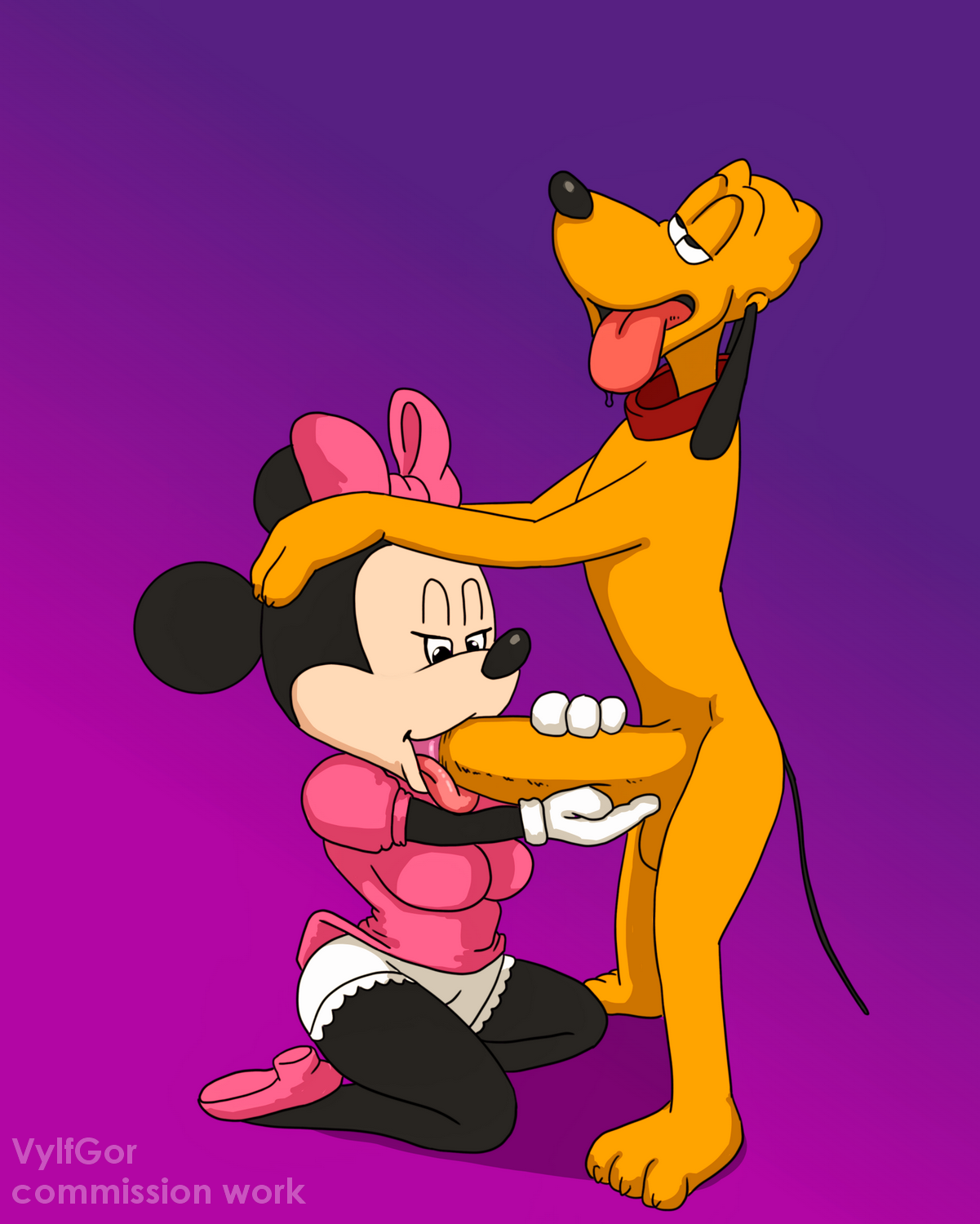 Minnie mouse purple pluto