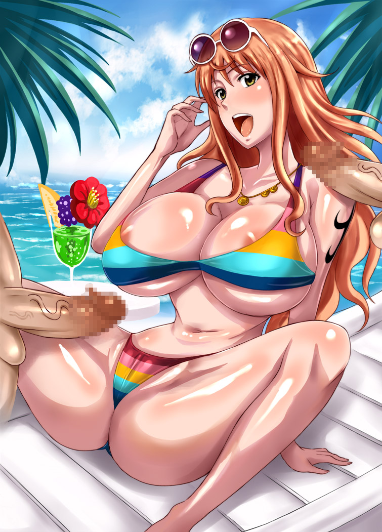 One piece bikini porn
