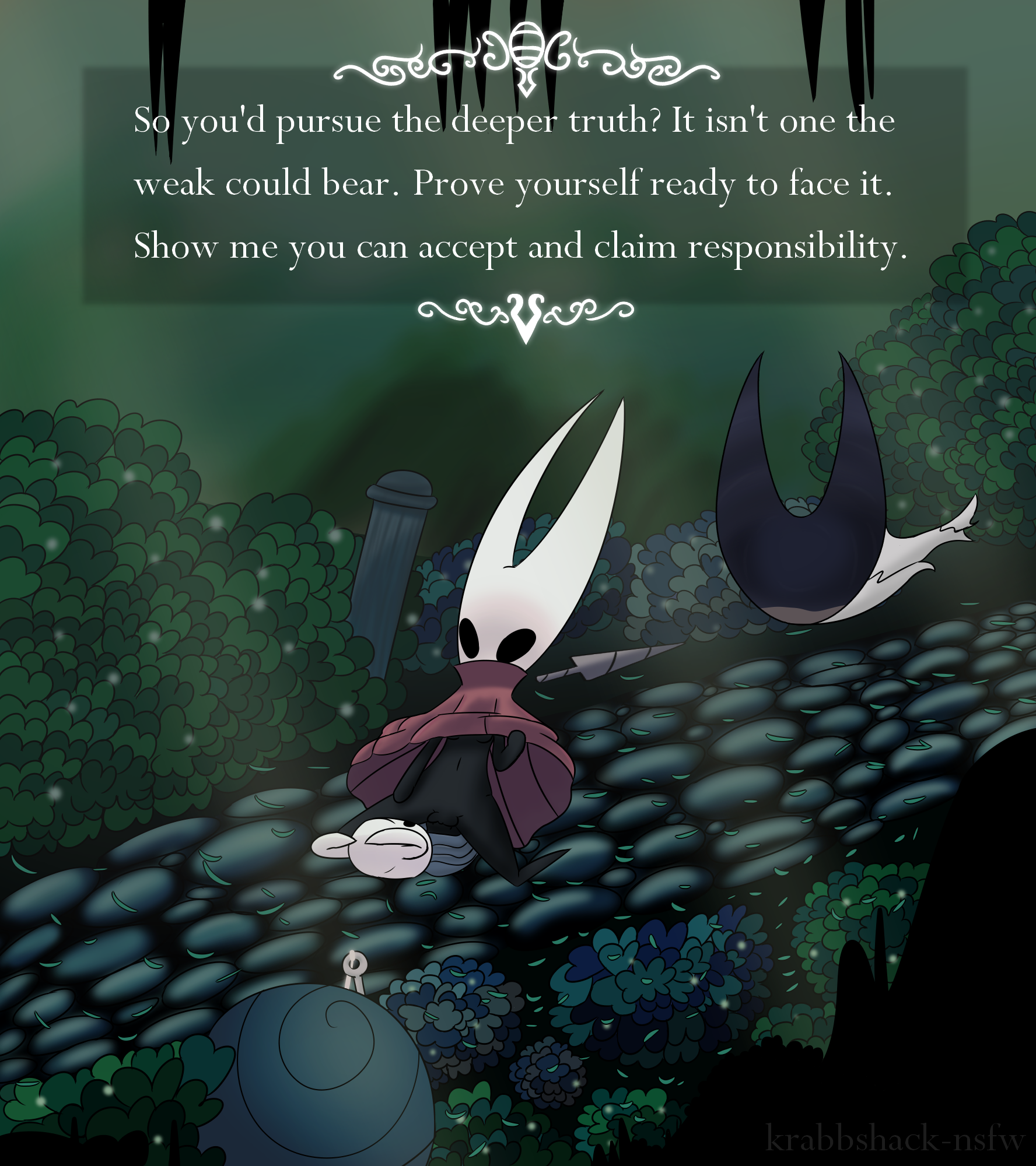 Rule34 - If it exists, there is porn of it / hornet (hollow knight),  protagonist (hollow knight) / 1630008