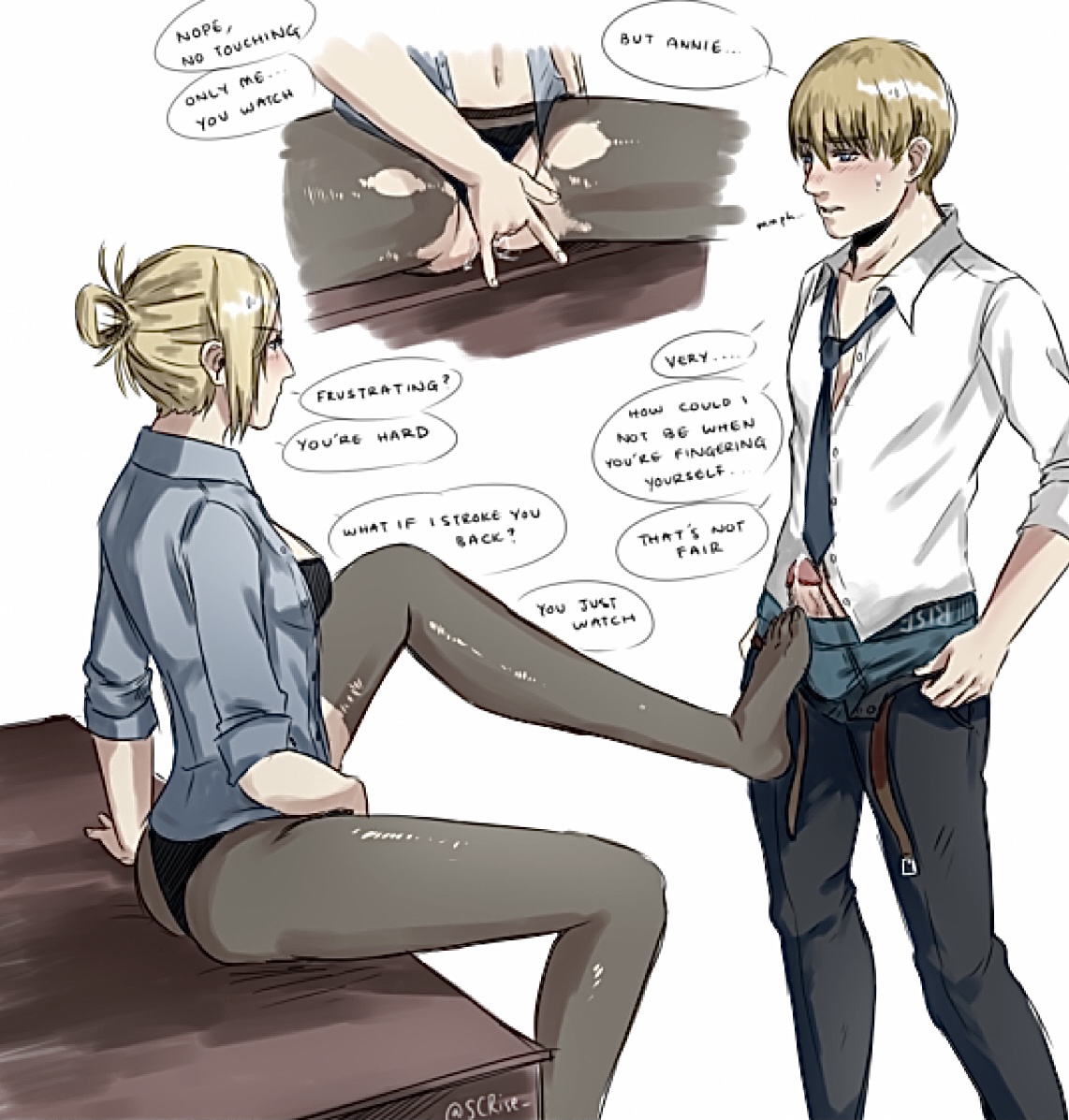 Rule34 - If it exists, there is porn of it / annie leonhardt, armin arlert  / 4105269