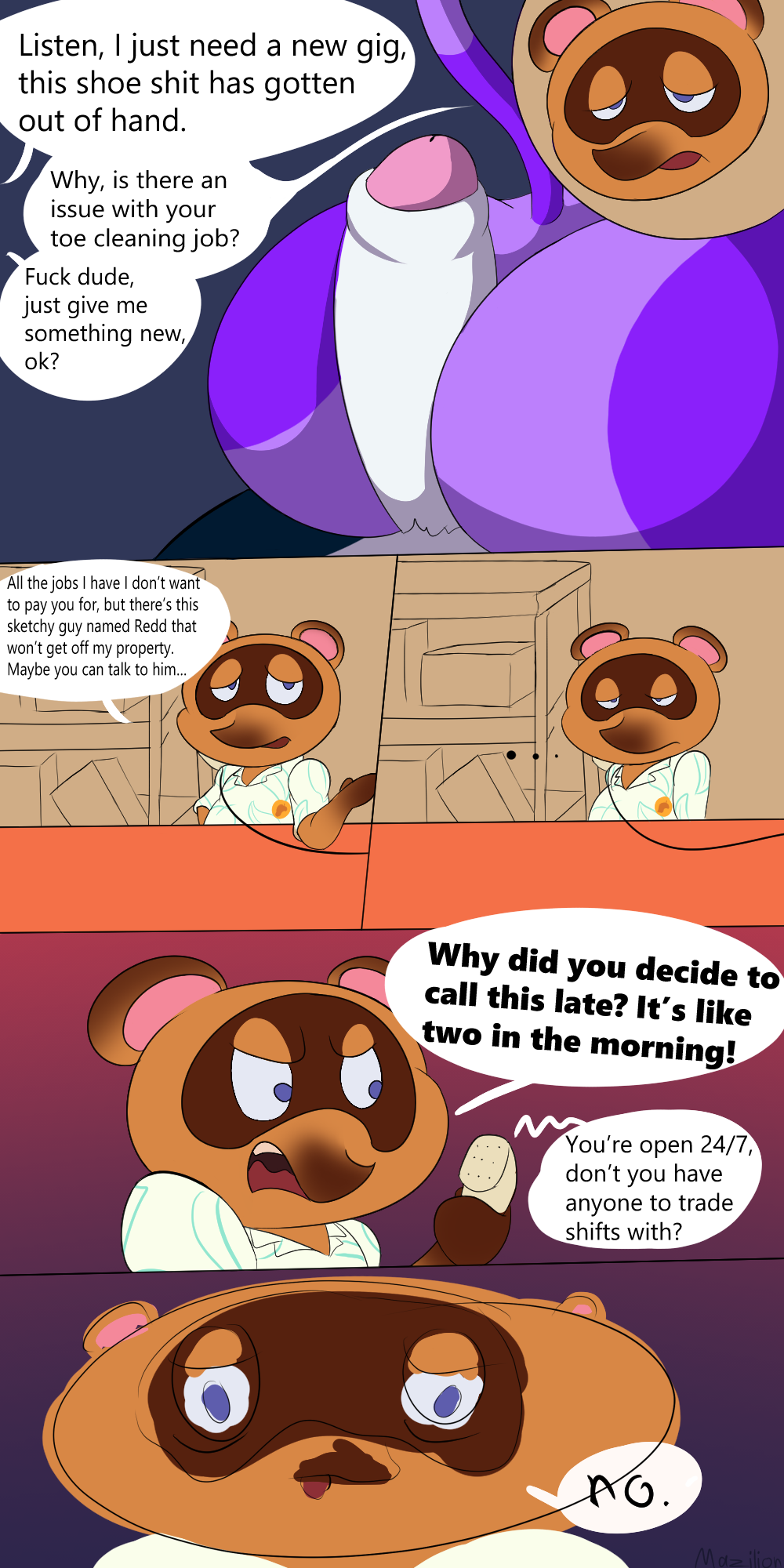 Rule34 - If it exists, there is porn of it / bob (animal crossing), kicks (animal  crossing), tom nook (animal crossing) / 3839126