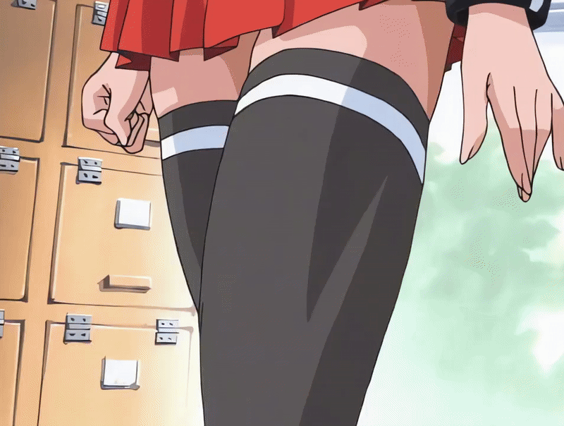 00s 1girls 2001 animated bible_black bible_black_night_of_the_walpulgiss black_thighhighs blonde_hair breasts cleavage drill_hair drill_sidelocks female green_eyes large_breasts long_hair necktie outdoors red_necktie school school_uniform shiraki_rika shirt sidelocks smile solo standing suspenders tagme thighhighs