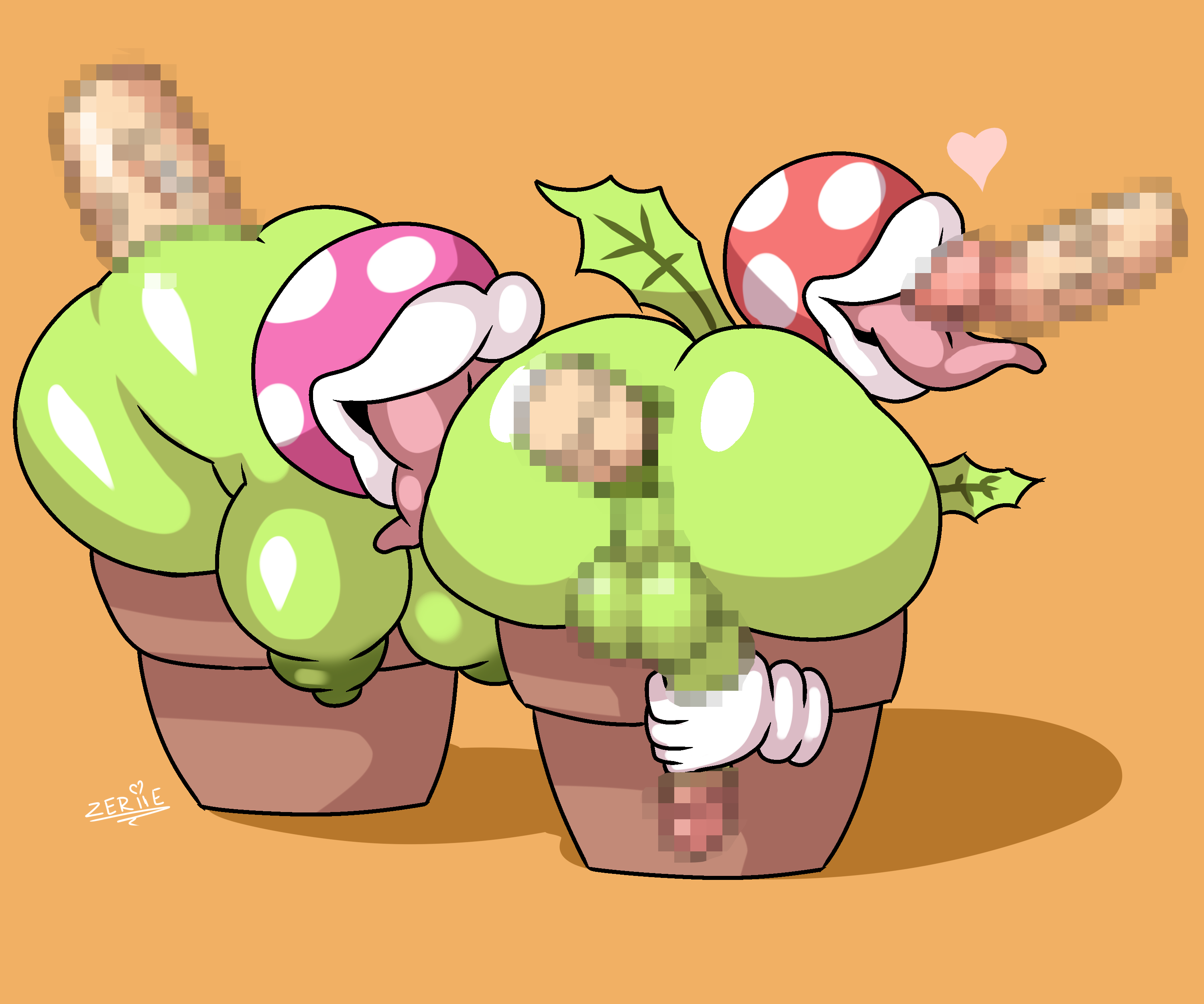 Rule34 - If it exists, there is porn of it / zeriie, piranha plant / 105864...