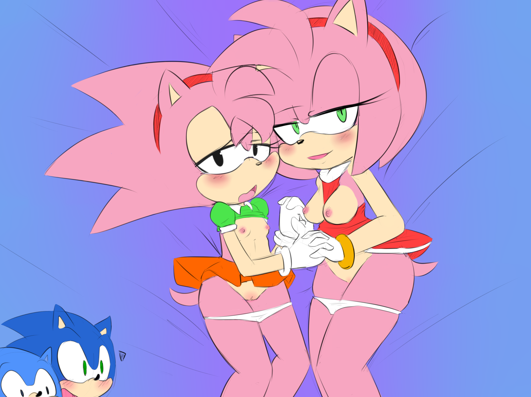 Sonic and amy sonic cd