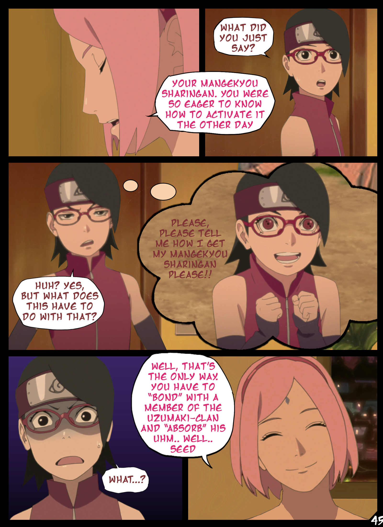 Hentai komik sarada фото 103