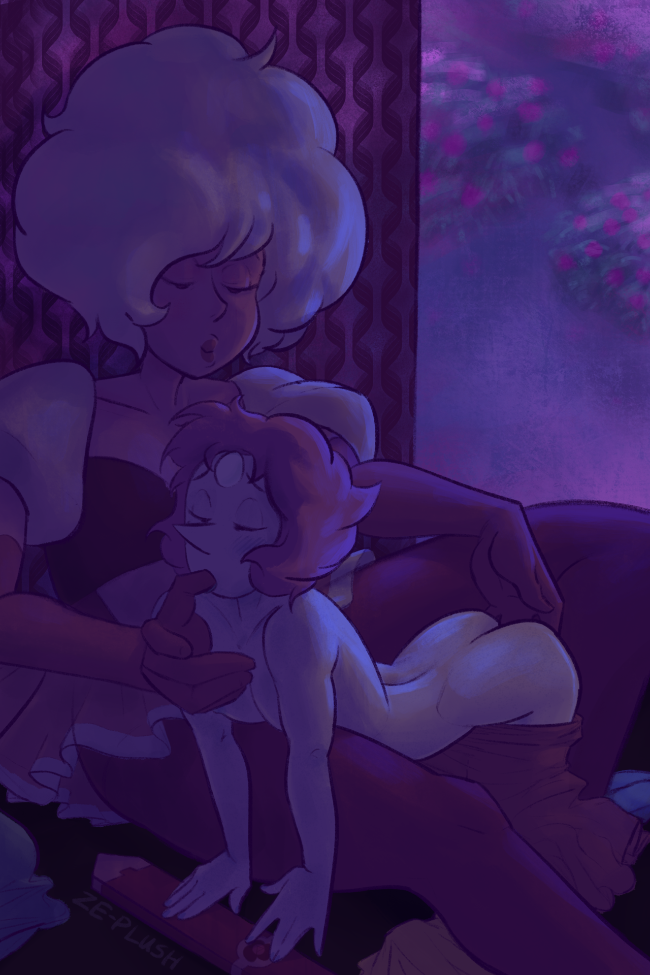 Rule34 - If it exists, there is porn of it / ze-plush, pearl (steven  universe), pink diamond (steven universe) / 2253827