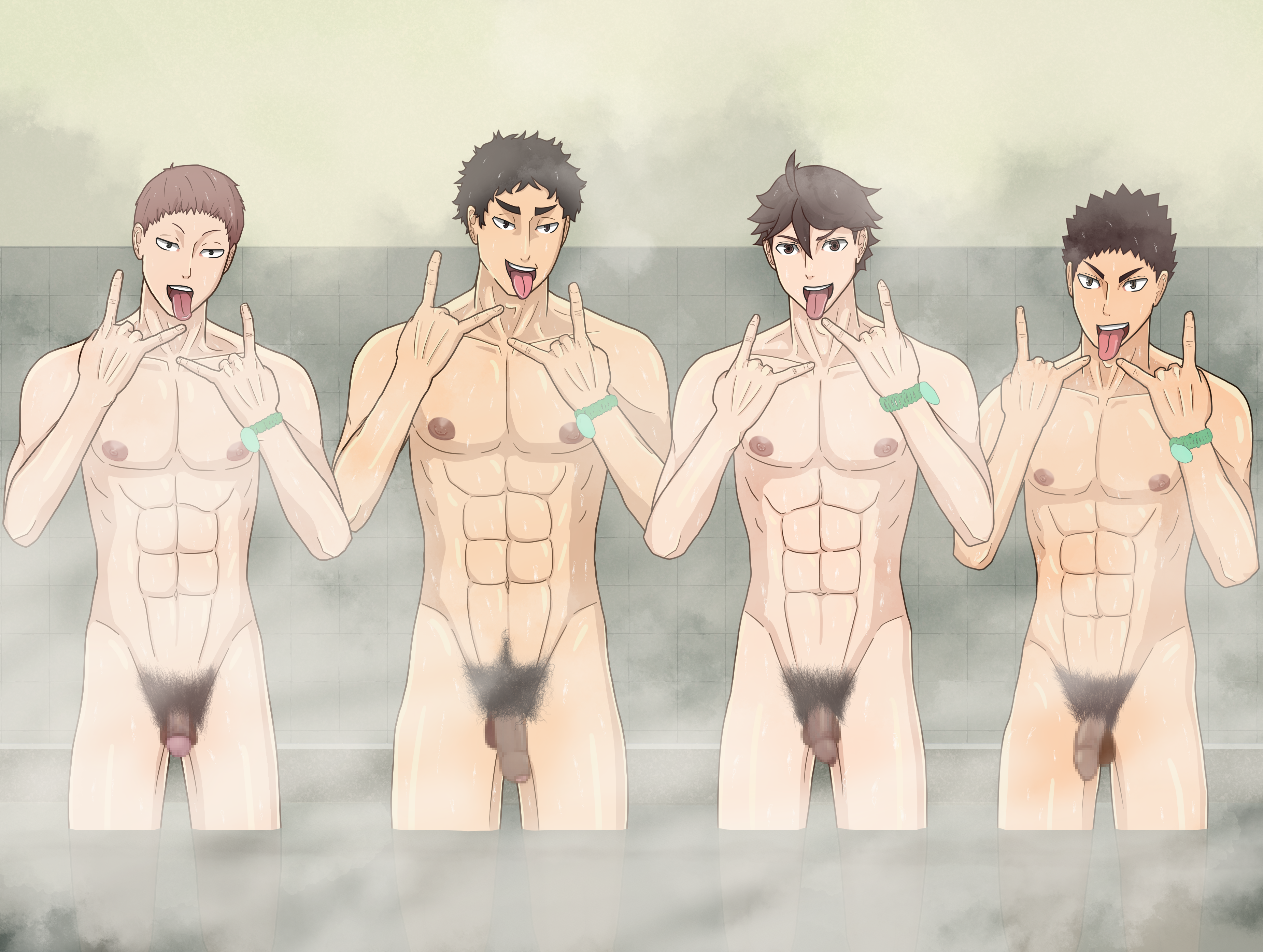 Rule34 - If it exists, there is porn of it / hanamaki takahiro, iwaizumi  hajime, matsukawa issei, oikawa tooru (haikyuu!!) / 7273935