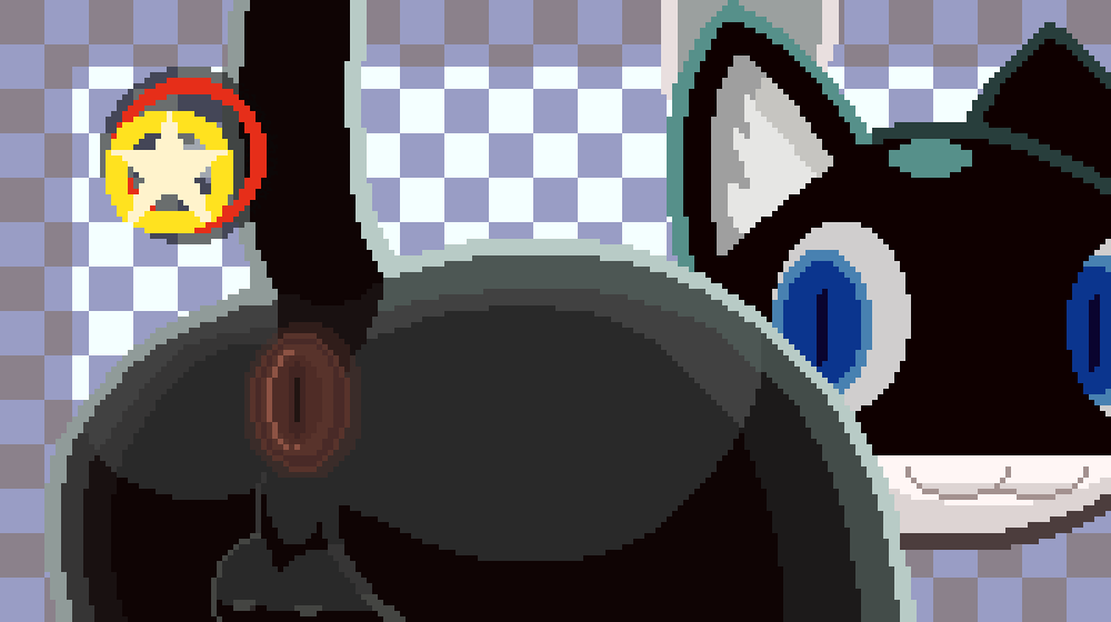 2022 2023 2024 2d_animation animal_ears animated anthro anus ass ass_clapping atlus backsack balls big_anus big_butt black_body black_fur blue_eyes bouncing_balls bouncing_butt bouncing_penis butt_jiggle cat_tail curvy_figure digital_media_(artwork) dipstick_tail doggy_style domestic_cat dulone felid feline felis femboy from_behind_position fur gameplay_mechanics genitals huge_butt invalid_tag jiggling looking_at_viewer looking_back loop male mammal markings mask megami_tensei morgana_(persona) nude nude_male open_anus penis persona_(series) persona_5 pixel_(artwork) pixel_animation pixelated presenting presenting_hindquarters puffy_anus rear_view sega sex shaking_butt solo tail tail_markings twerking