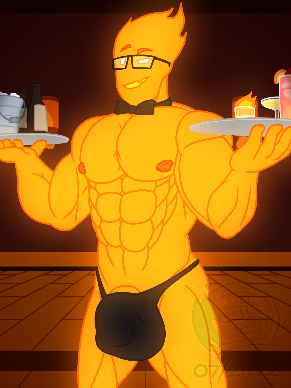 Grillby r34