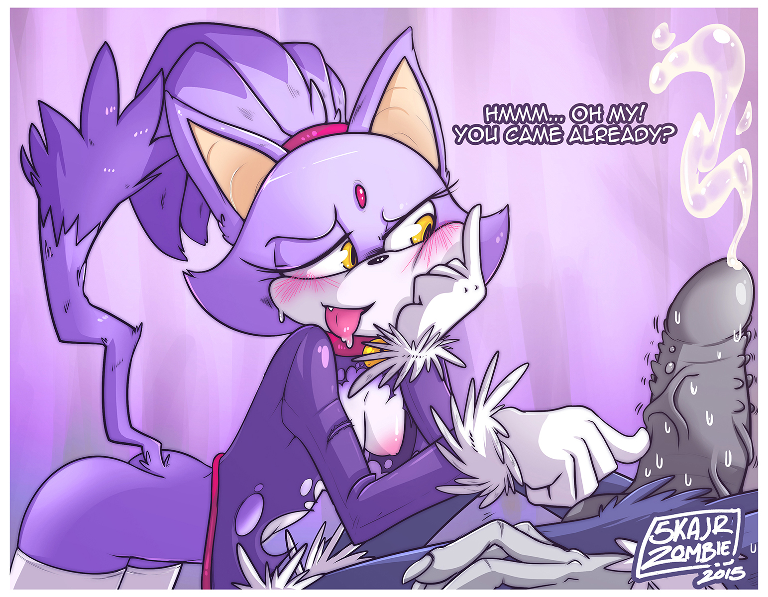 Rule34 - If it exists, there is porn of it / skajrzombie, blaze the cat,  sonic the hedgehog, sonic the werehog / 1239665