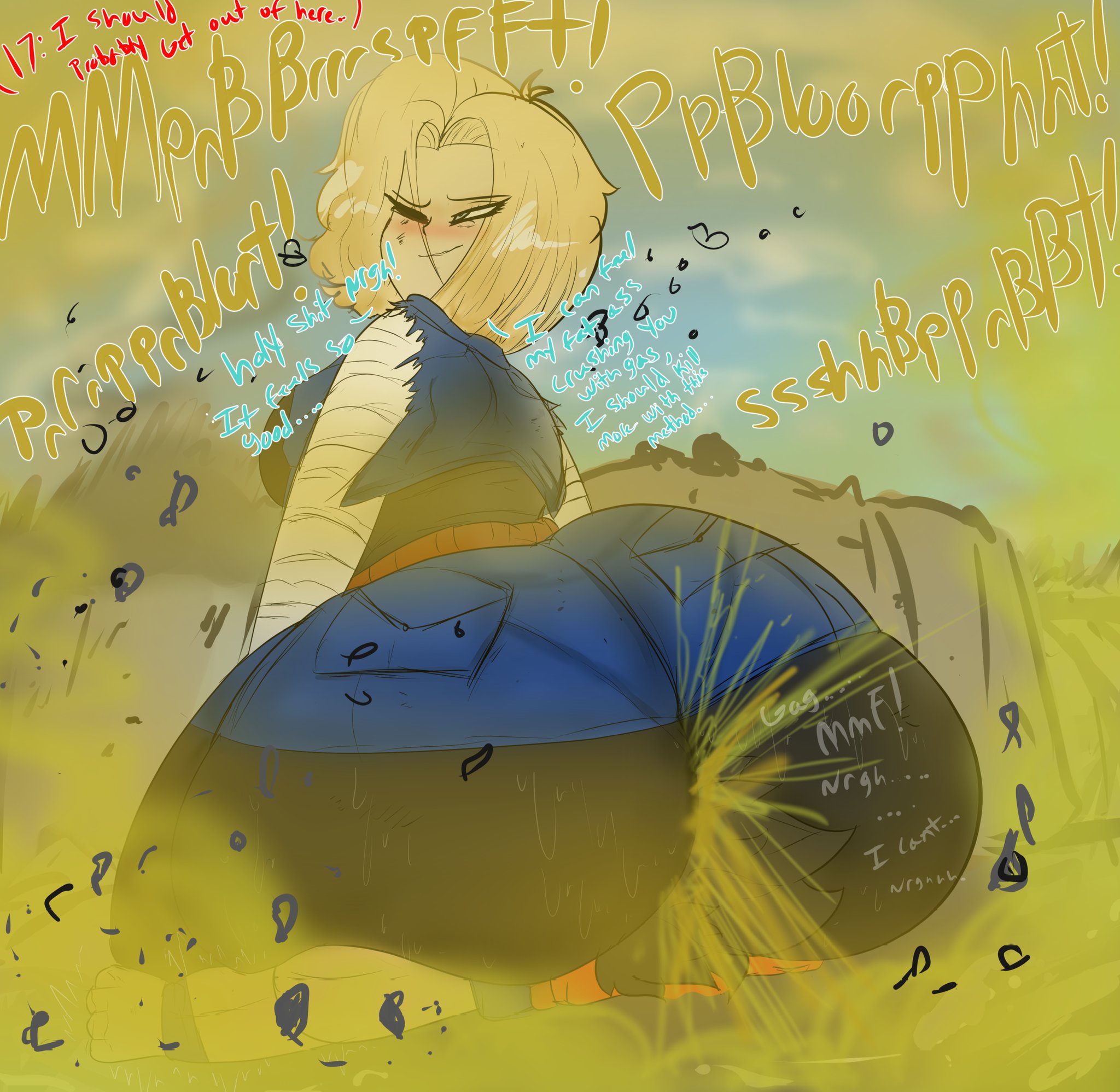 Android 18 farting