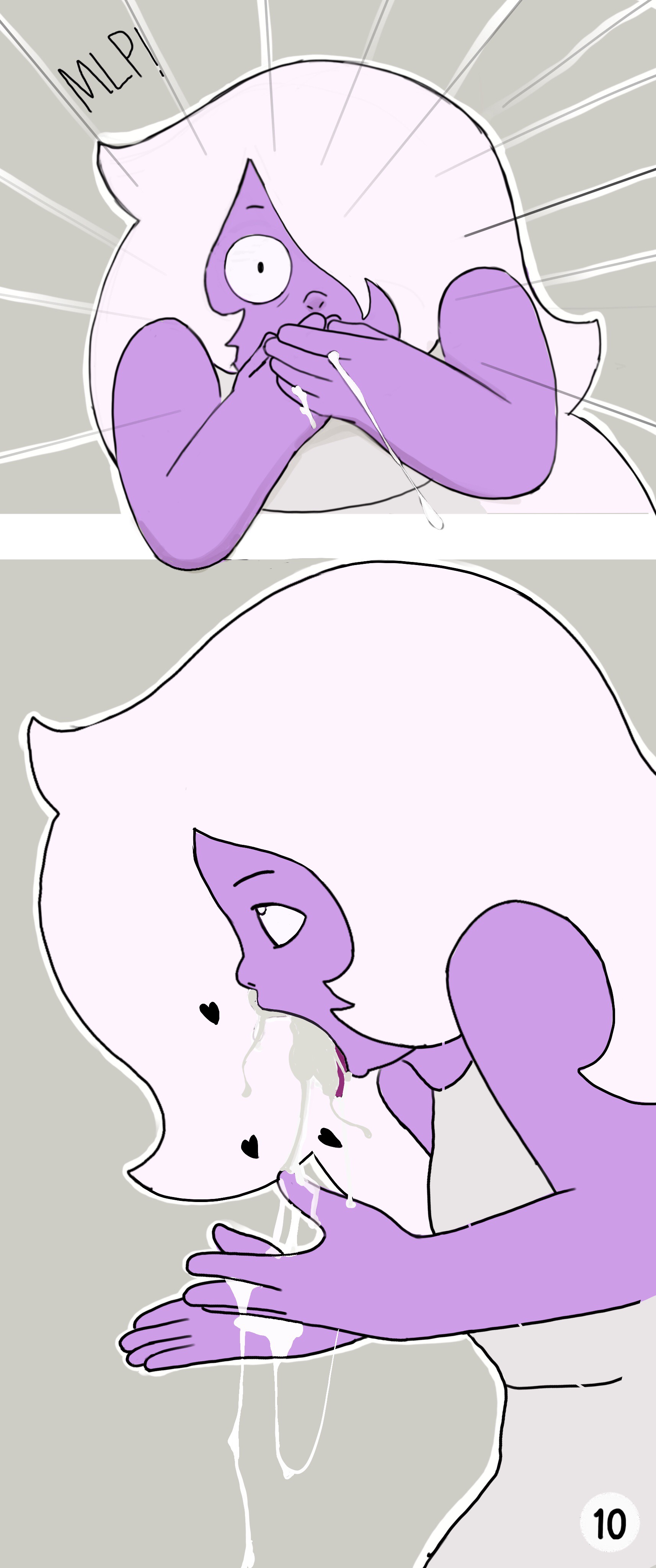 amethyst (steven universe), steven universe, chubby, cum, vomit, 