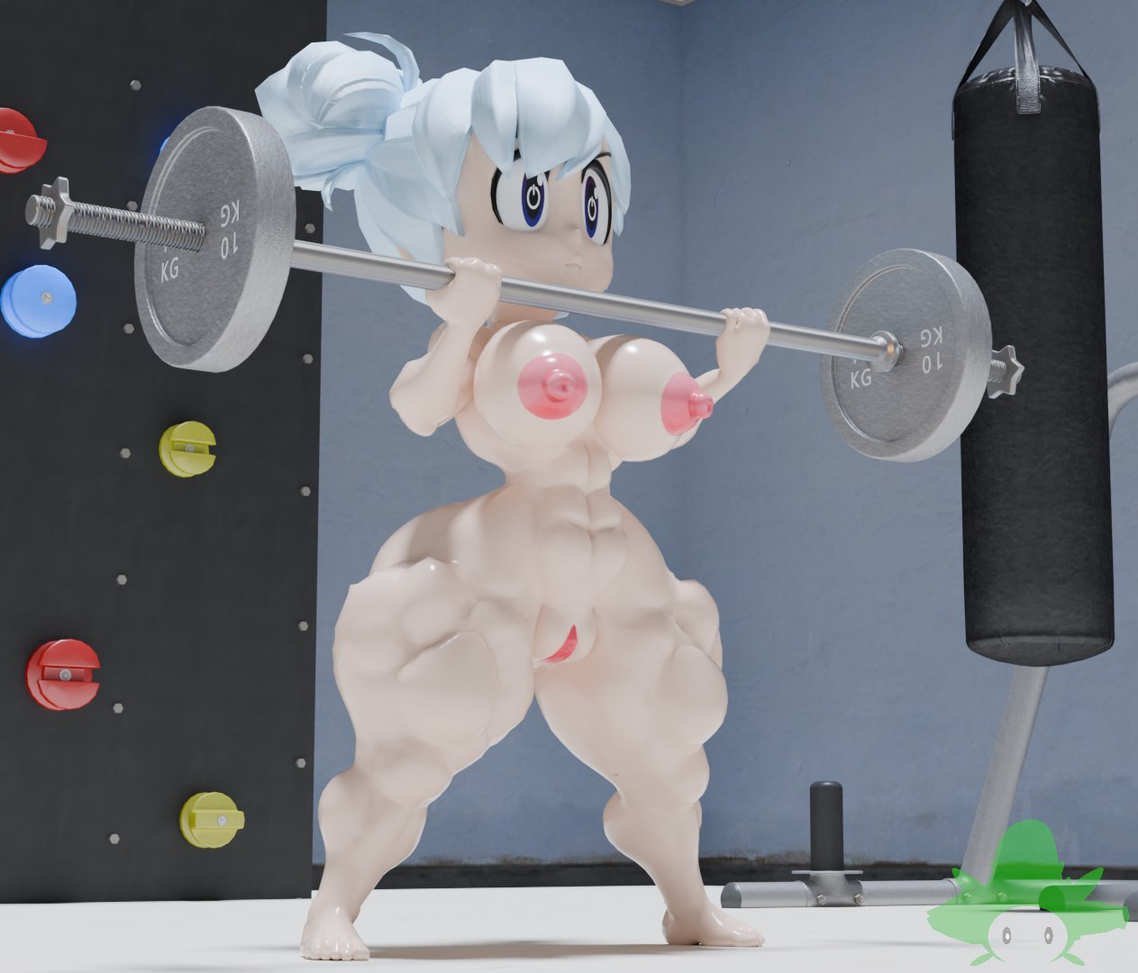 Nude Weightlifting