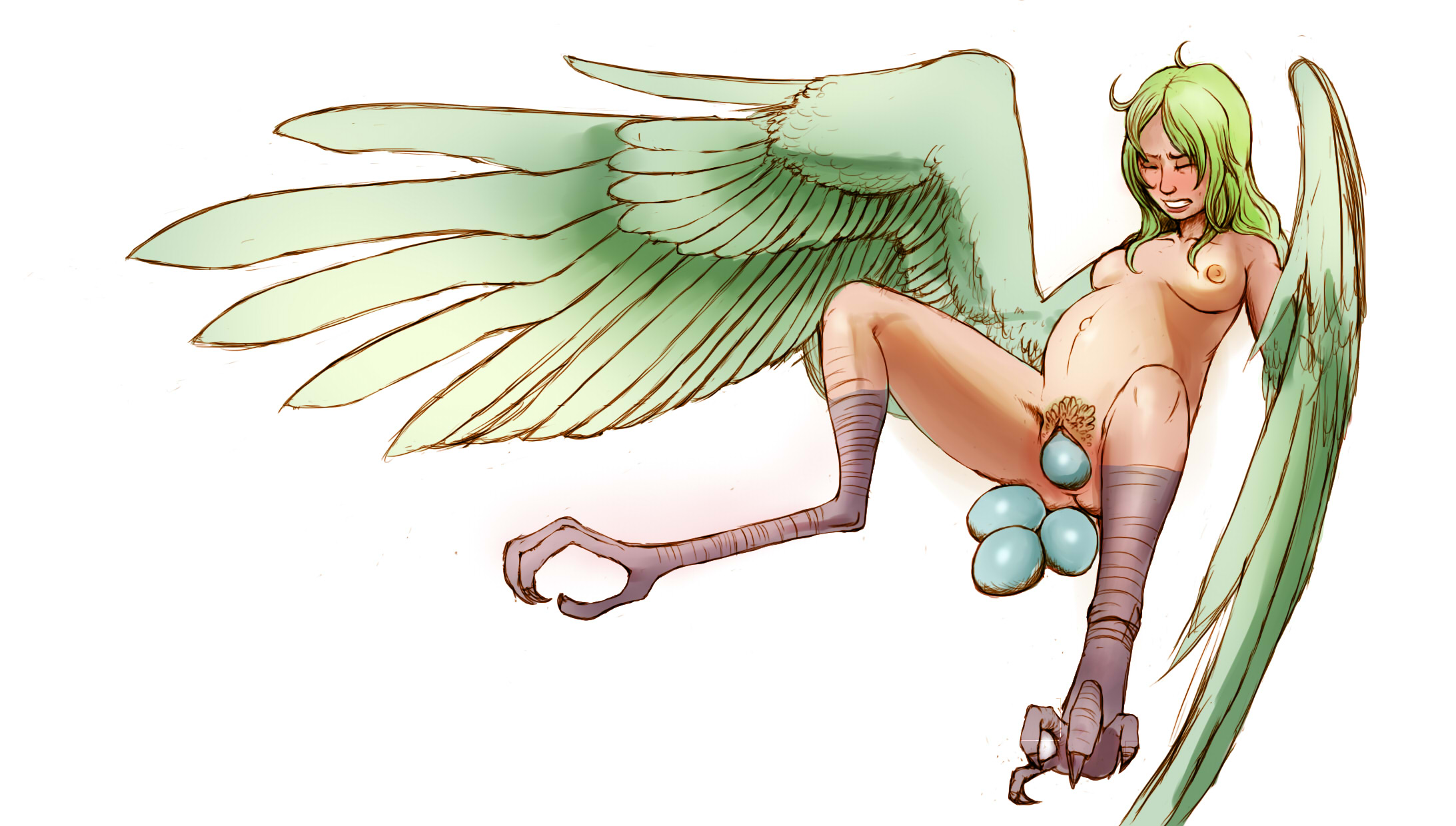 Bird girl hentai фото 103