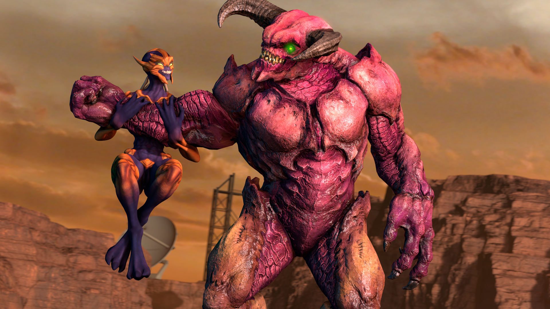 Doom 2016 baron of hell