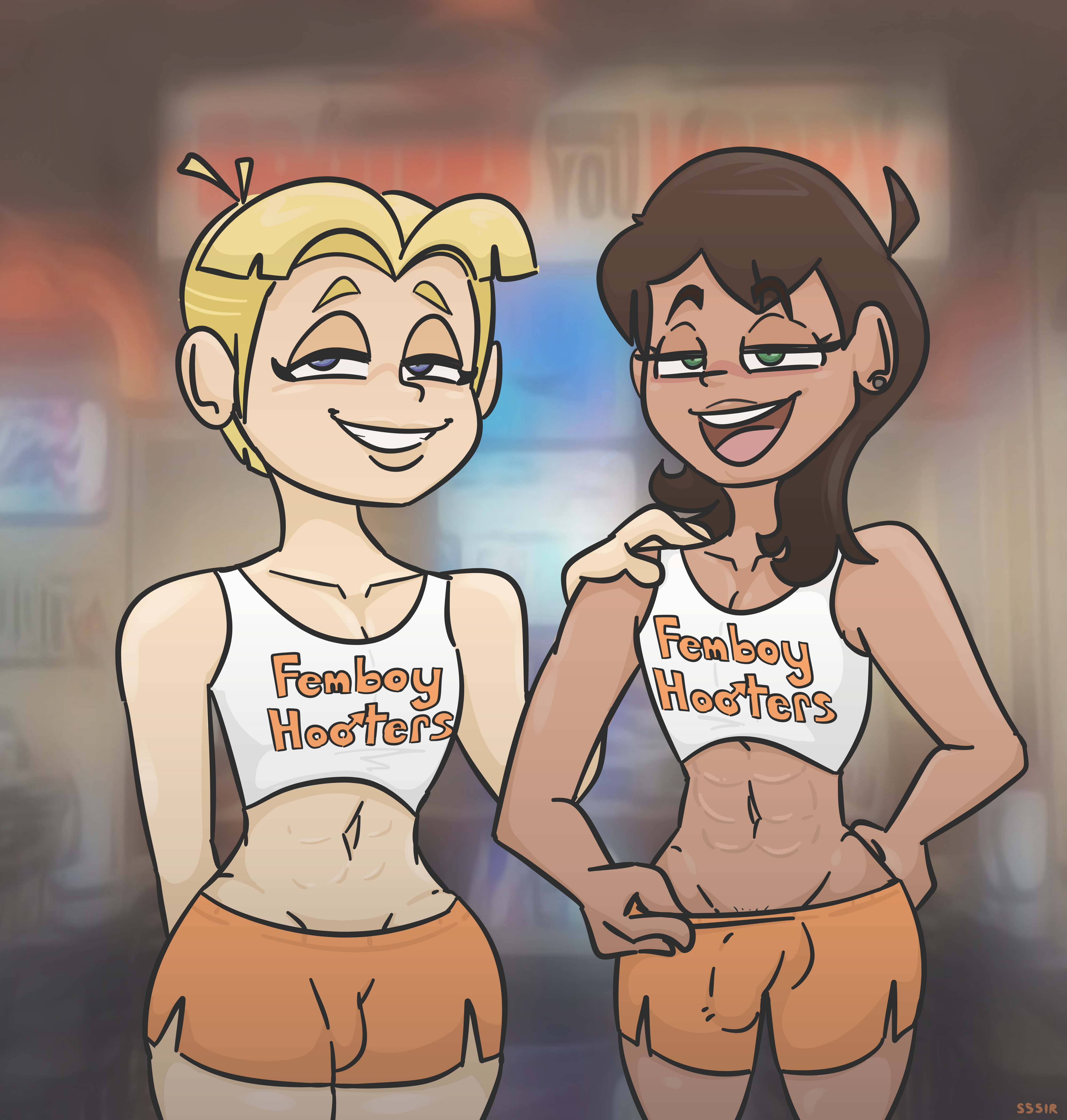 Femboy Hooters Traps By Sssir8