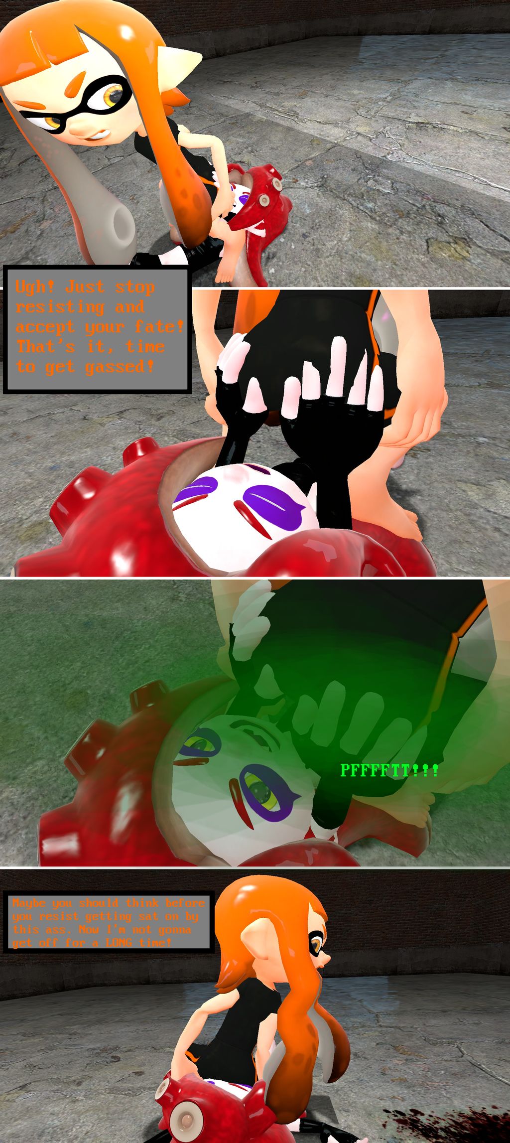 Rule34 - If it exists, there is porn of it / inkling, inkling girl,  octoling, octoling girl / 3690660