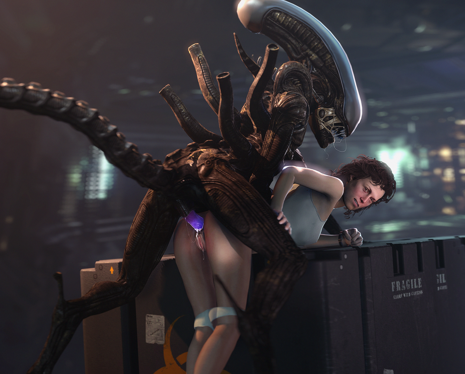 ellen ripley, xenomorph, alien (franchise), 2020, 3d (artwork), digital med...