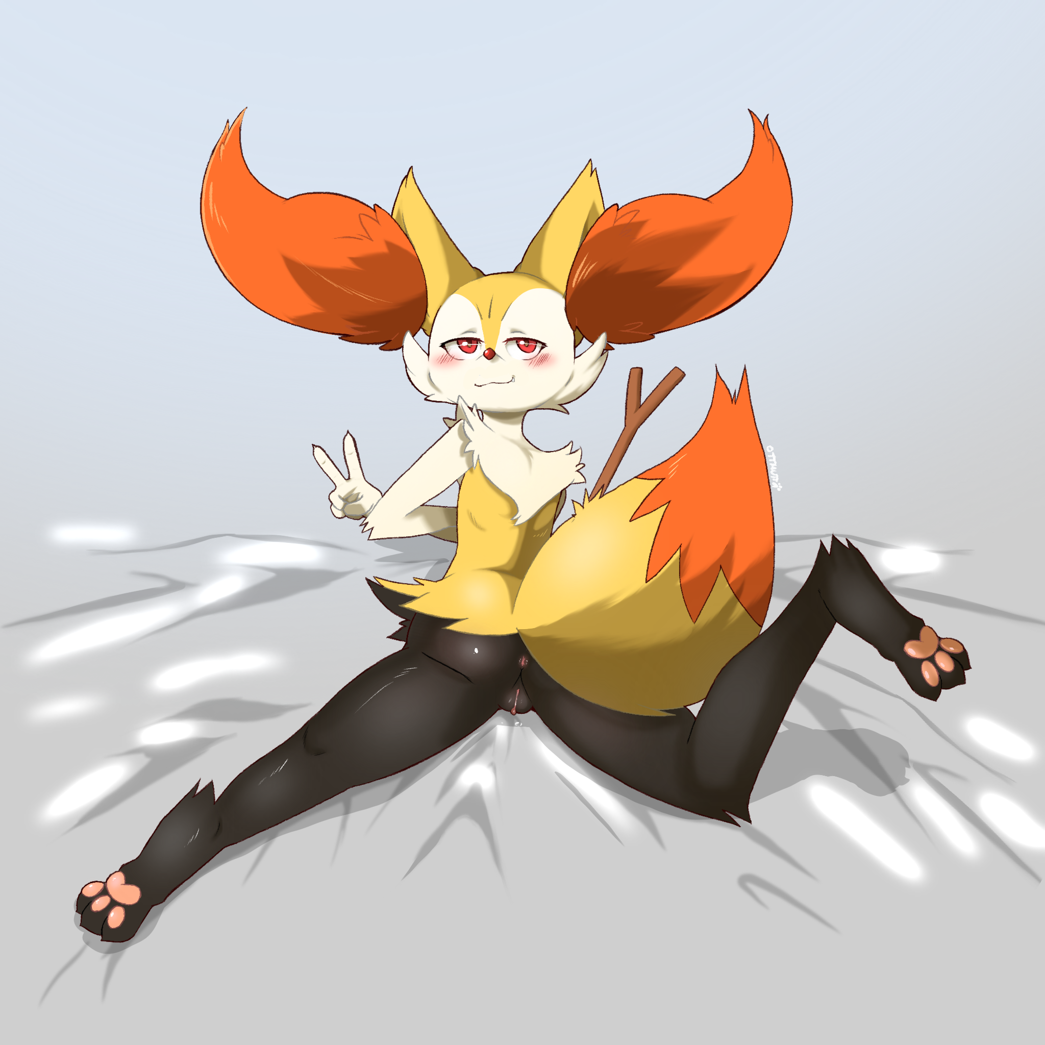 Burned m human ------> f braixen by zorym scrolller