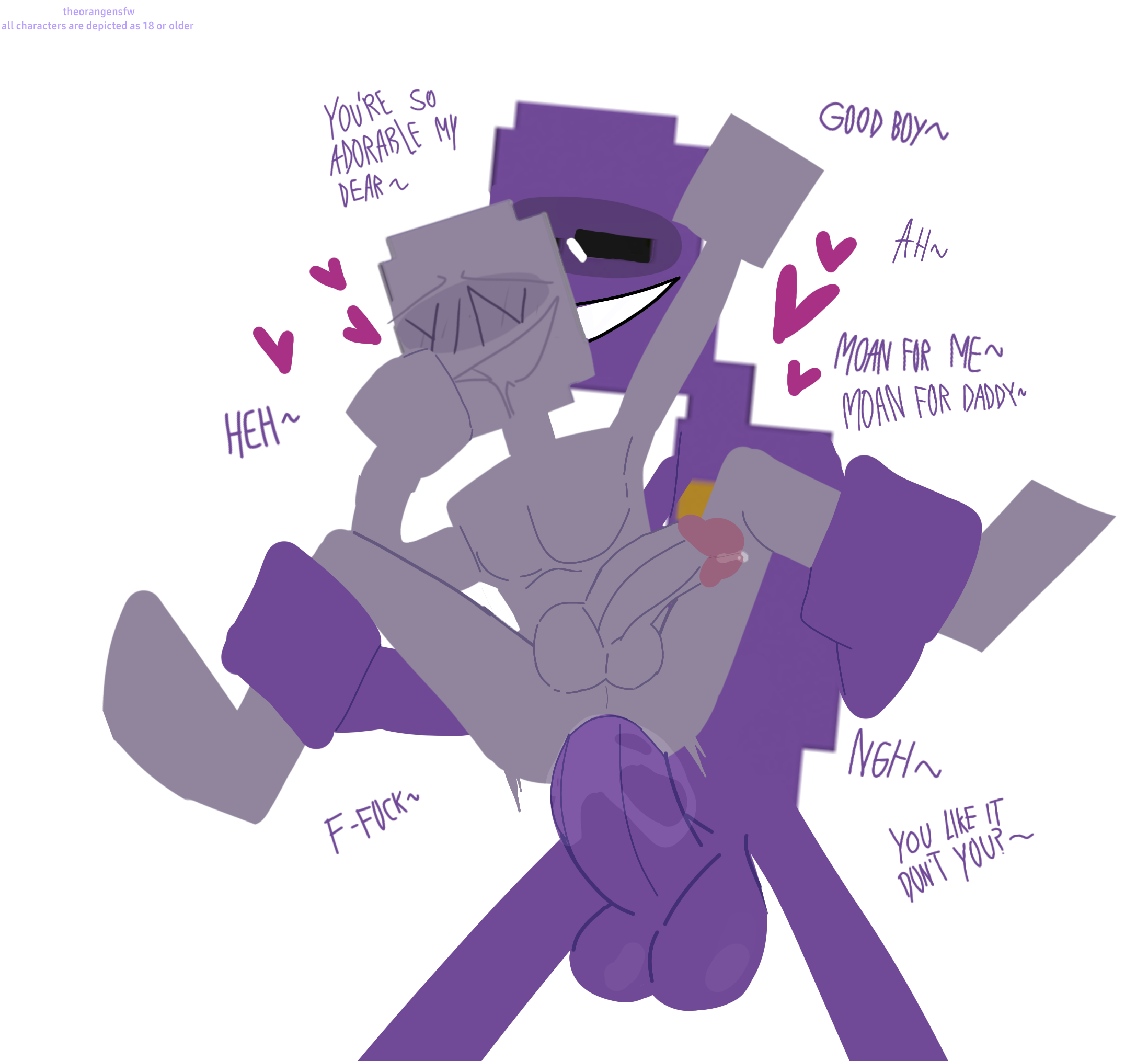 Purple Guy Porn - Rule34 - If it exists, there is porn of it / 8bit, y/n, purple guy (fnaf),  william afton / 5407407