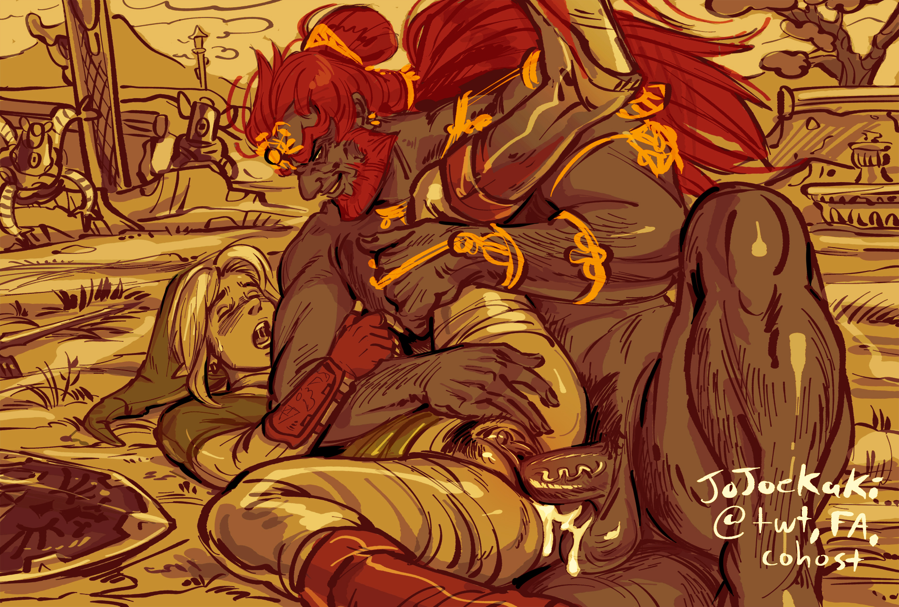 <b>ganondorf</b>, <b>link</b>, nintendo, the legend of zelda, cuntboy, cuntboy/male, <b>gano...</b>