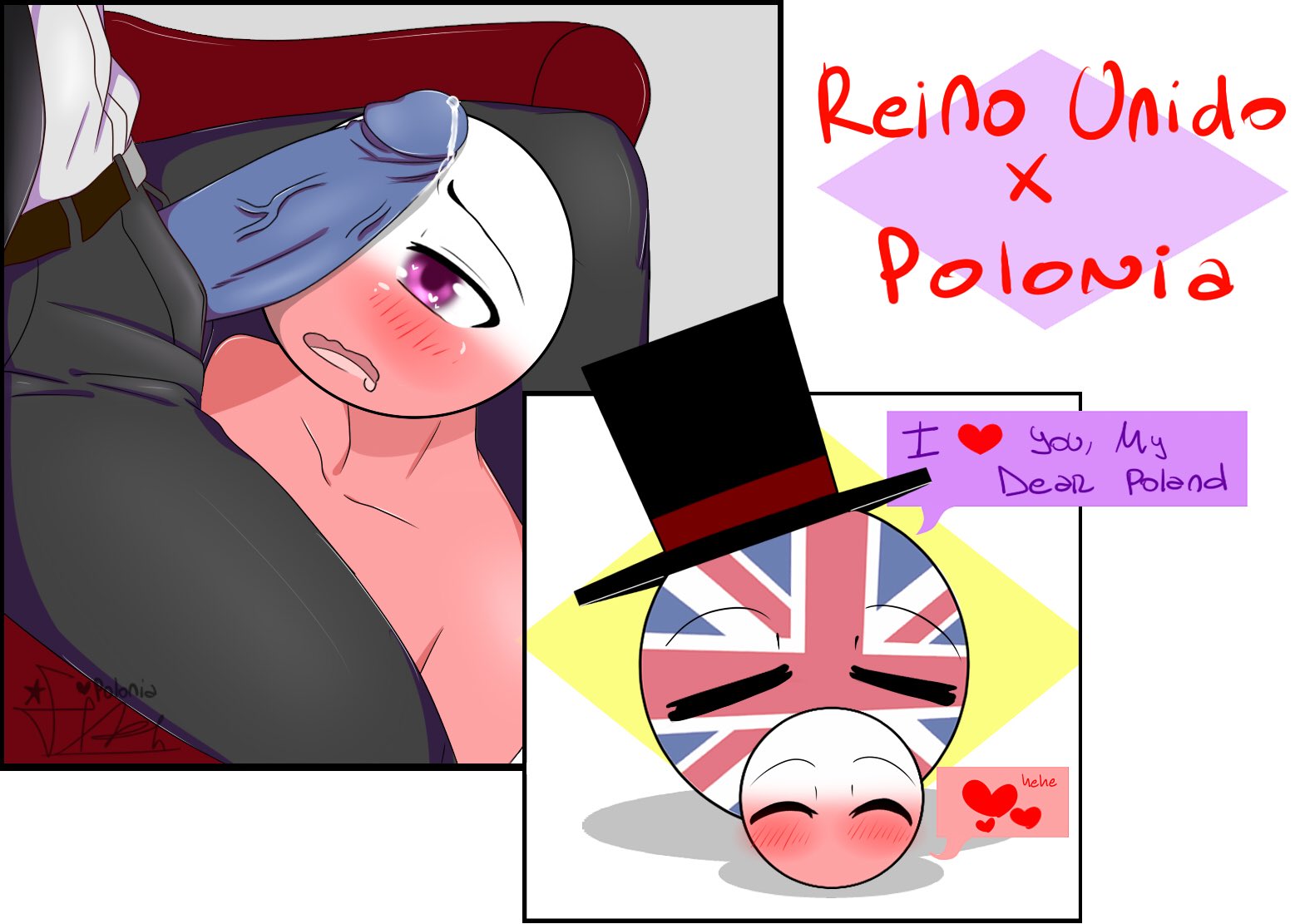 Rule34 - If it exists, there is porn of it / great britain, poland  (countryhumans), united kingdom (countryhumans) / 2575202