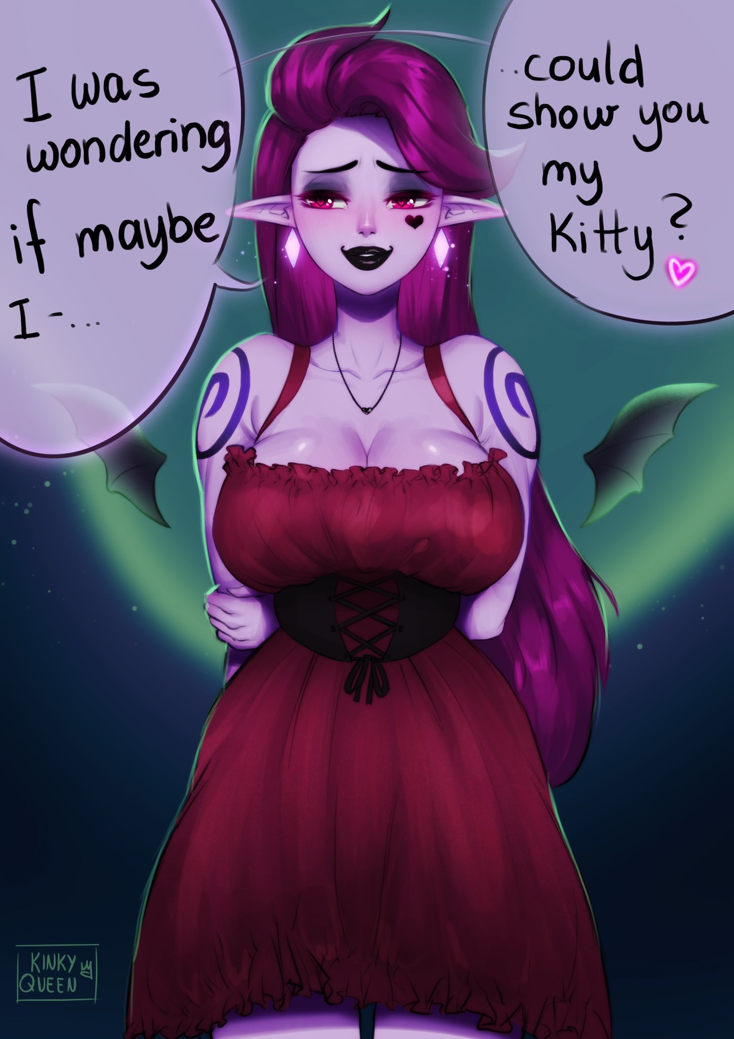 Succubus heart tattoo