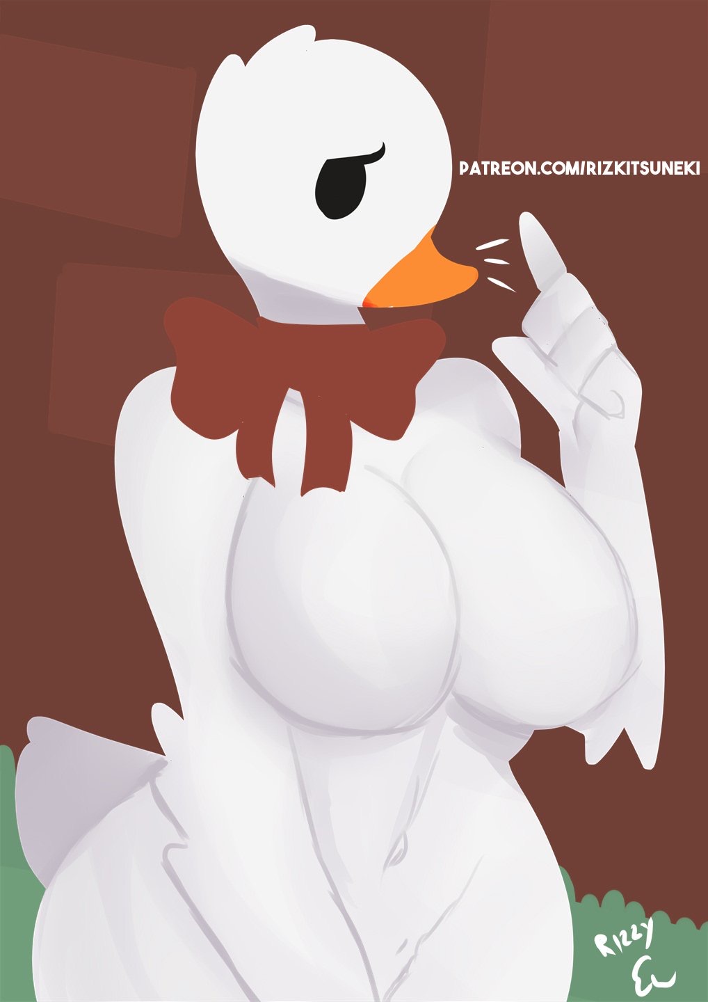 Rule34 - If it exists, there is porn of it  rizkitsuneki, goose (untitled  goose game)  2417112