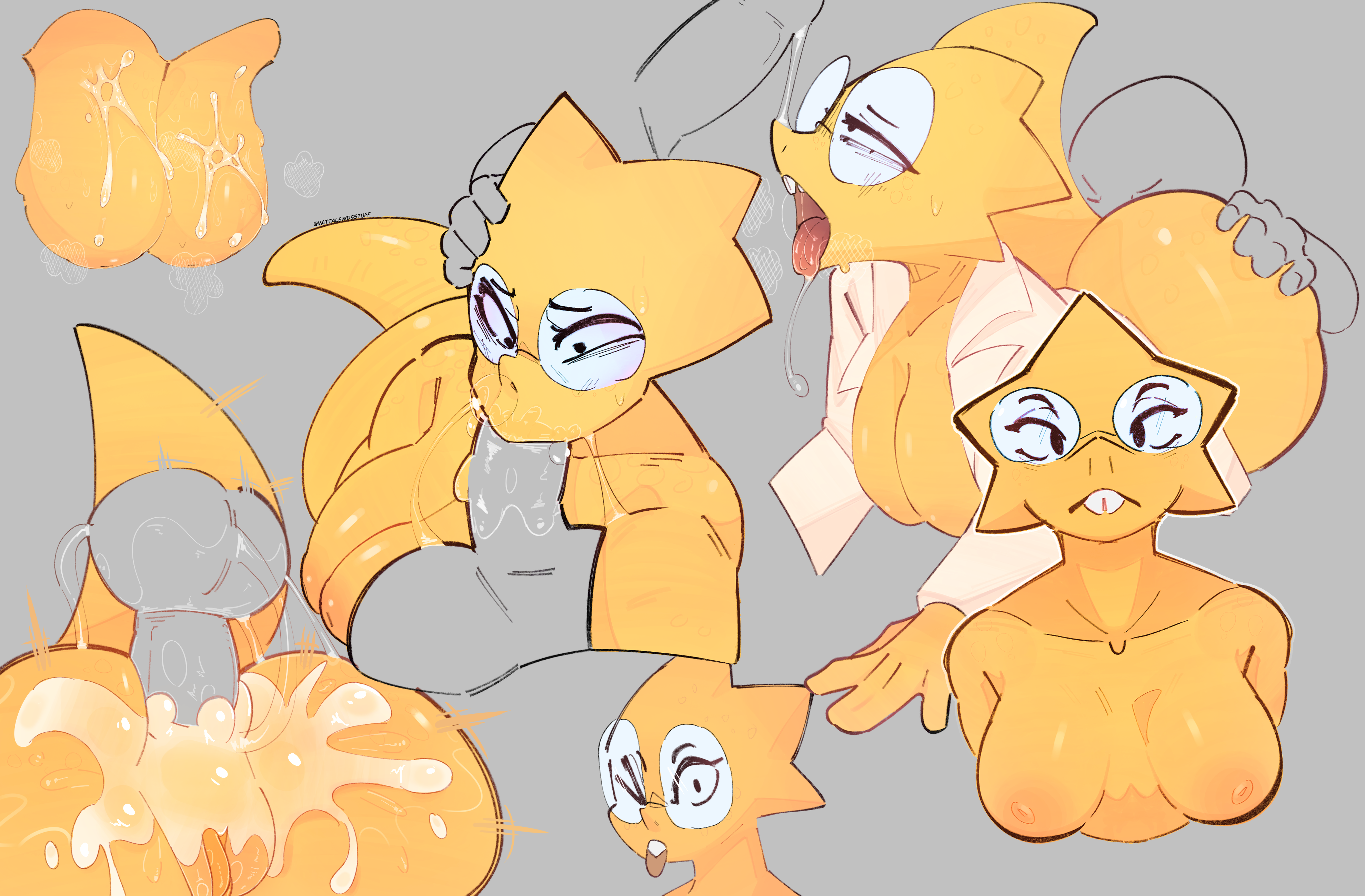 absurd_res alphys anal anthro ass big_ass big_breasts big_butt bodily_fluids breasts buckteeth collage cum cum_in_ass cum_in_pussy cum_inside cum_on_breasts disembodied_penis duo eyewear fellatio female genital_fluids genitals glasses hi_res human human_on_anthro interspecies lizard looking_pleasured male male/female mammal nerd oral penile penis pussy reptile rimming round_glasses scalie sex tail teeth tongue tongue_out undertale undertale_(series) undertale_fanfiction vattarena