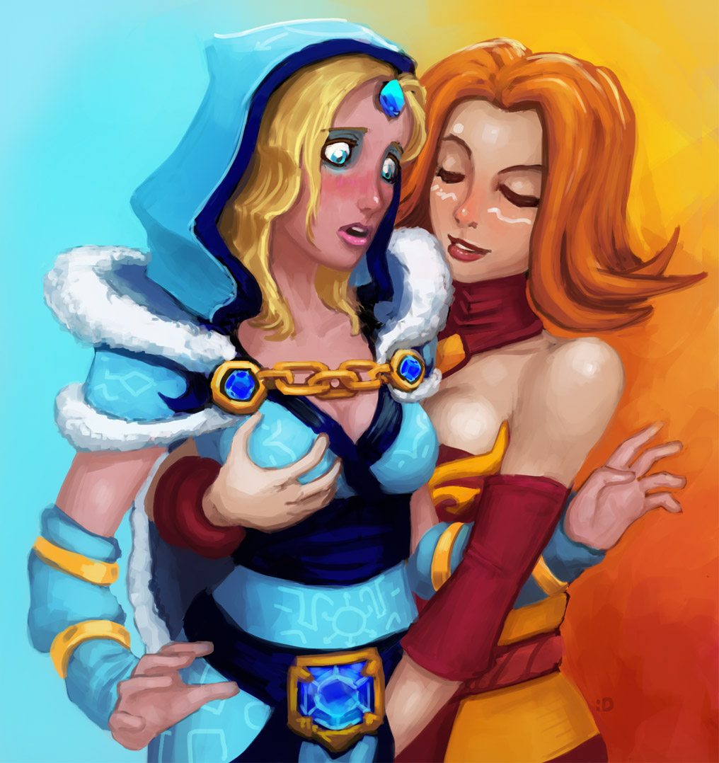 Rule34 - If it exists, there is porn of it / crystal maiden, lina / 90148