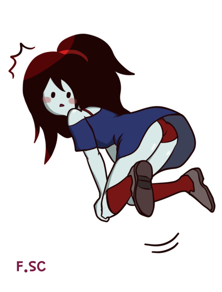 fizzyspidercider, marceline, adventure time, panties, shy, vampire, 