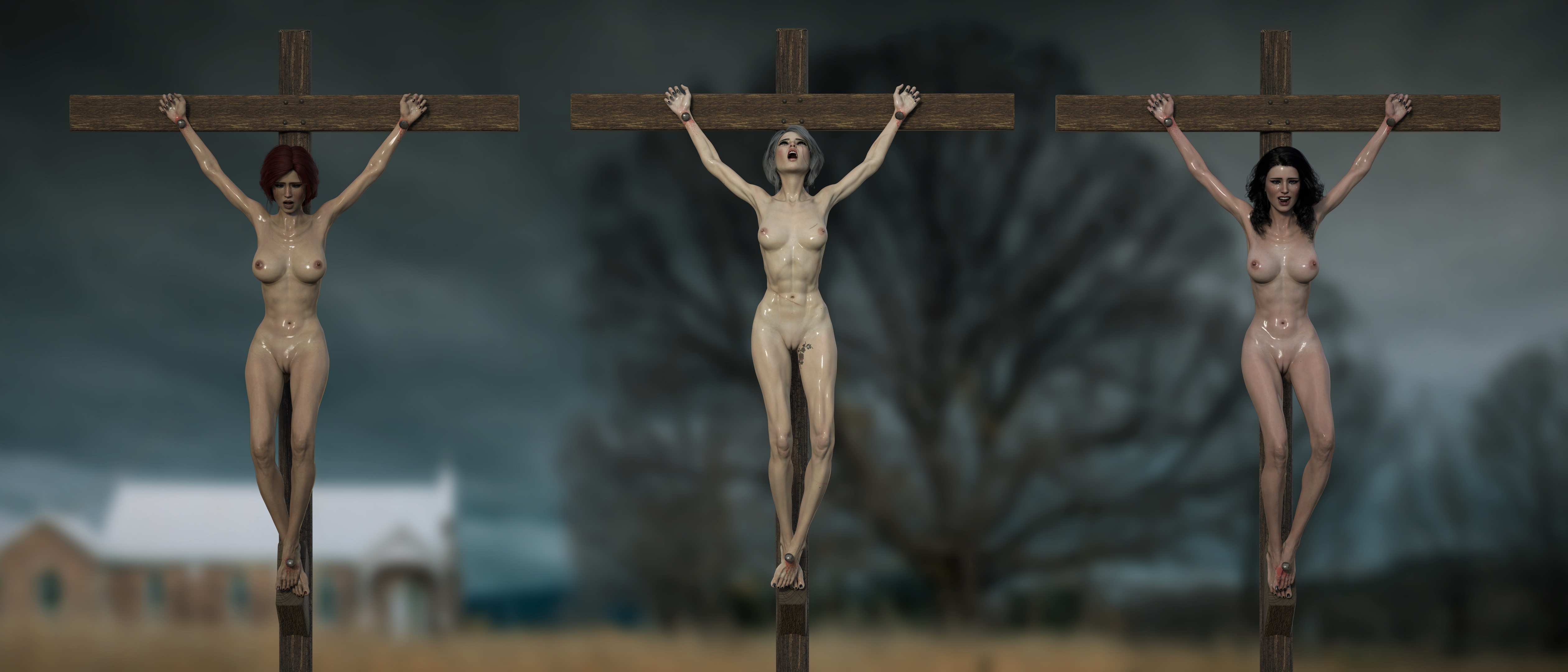 Female crucifixion bdsm
