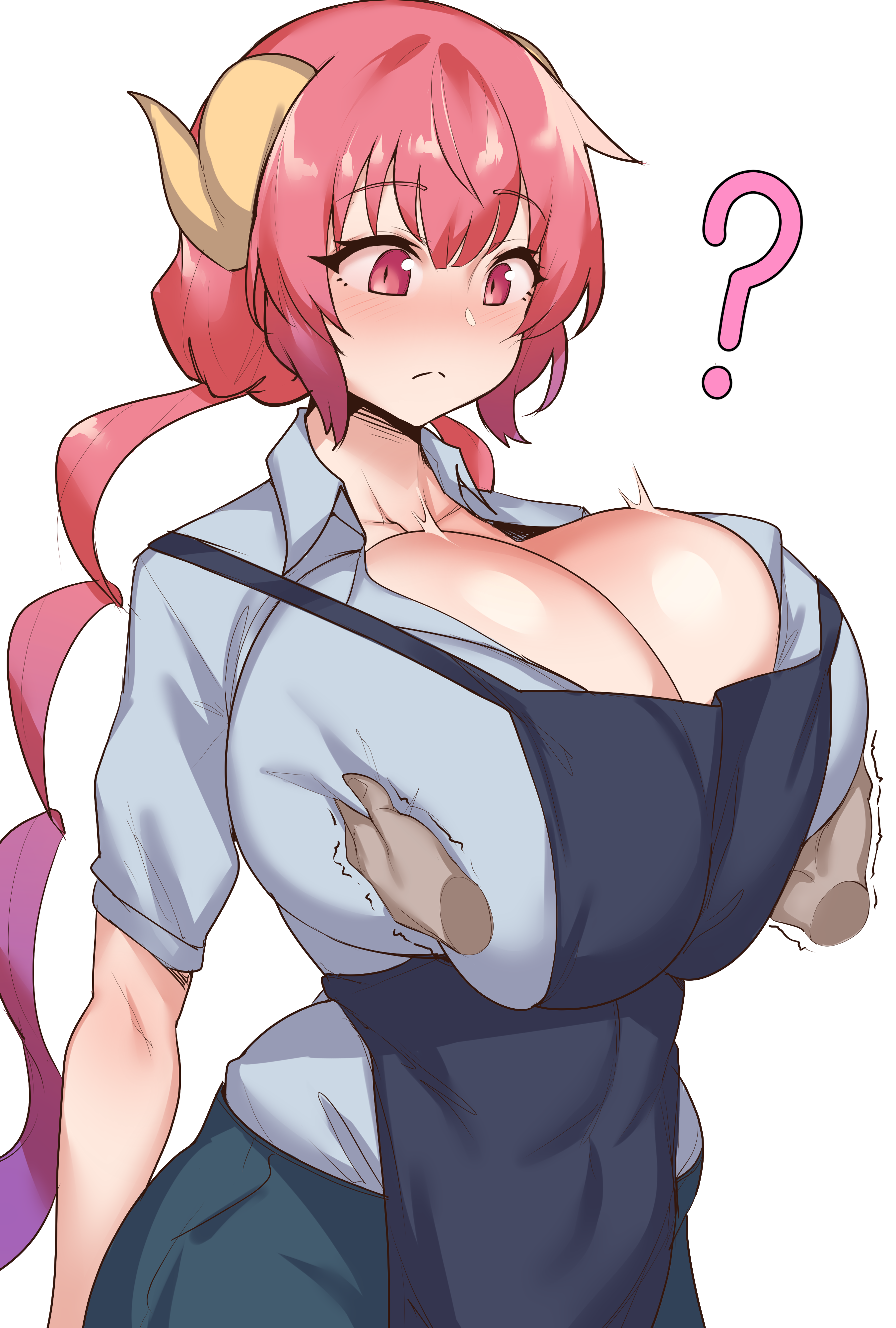 Kobayashi maid dragon ilulu boobs grow